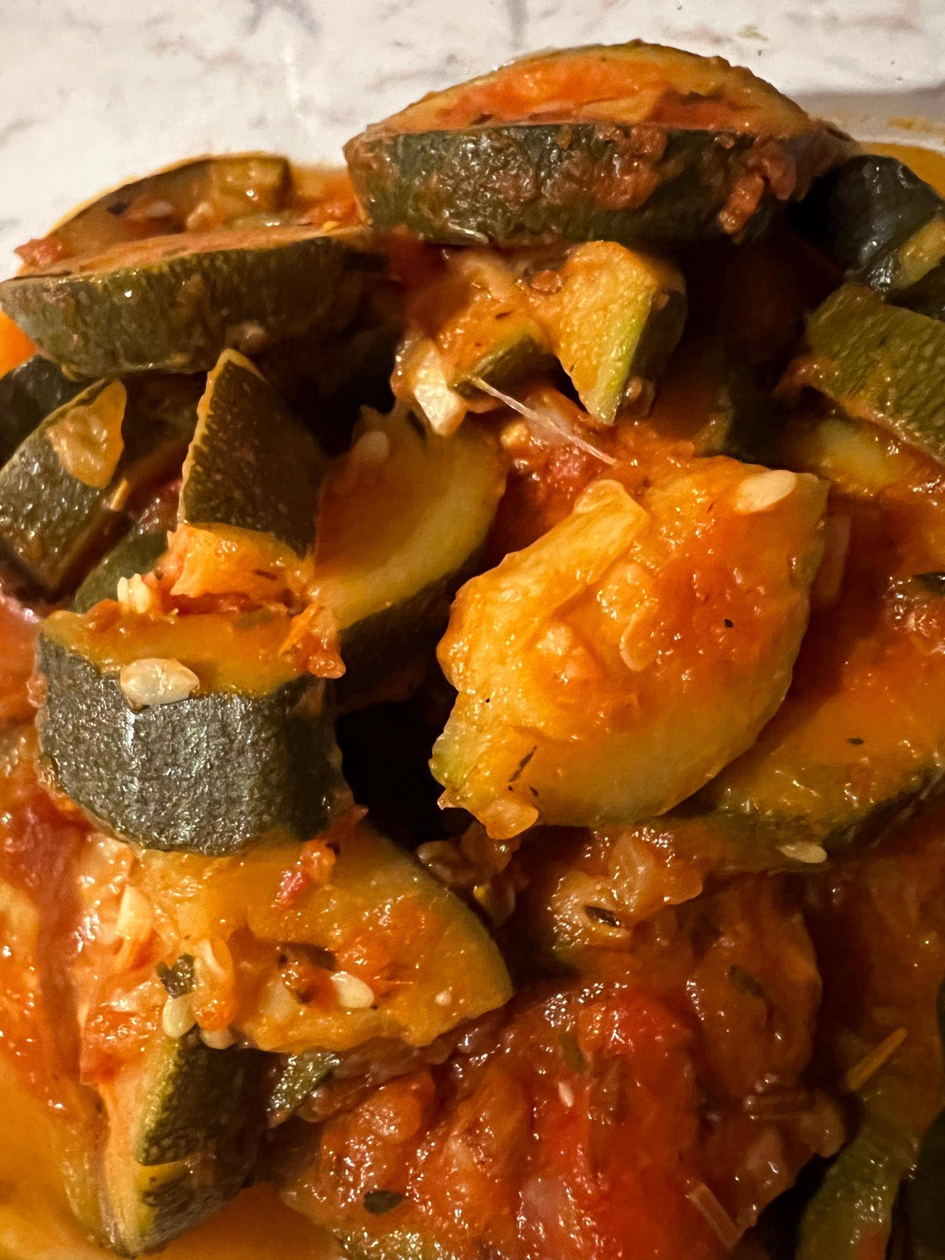 Courgettes à la tomate - Recette Companion Connect XL | Moulinex