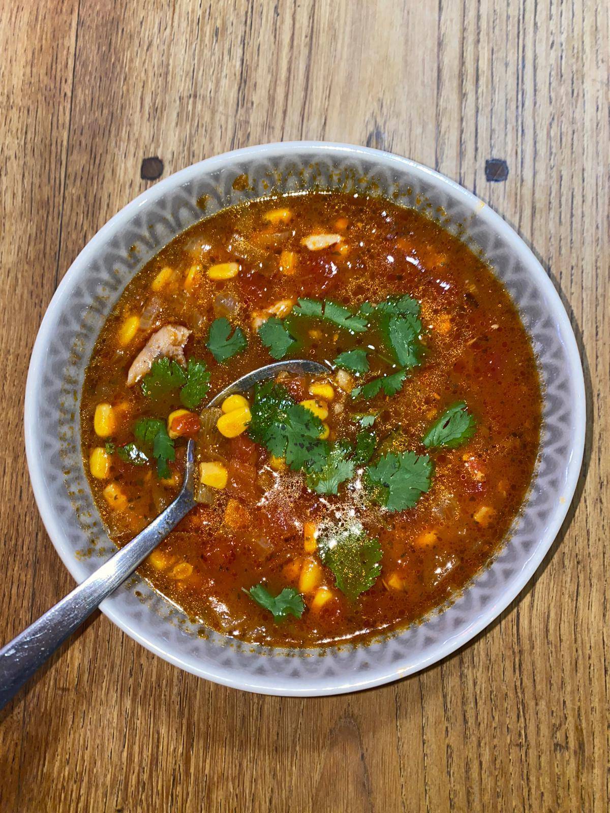 Soupe mexicaine au poulet - Recette Cookeo V3 | Moulinex