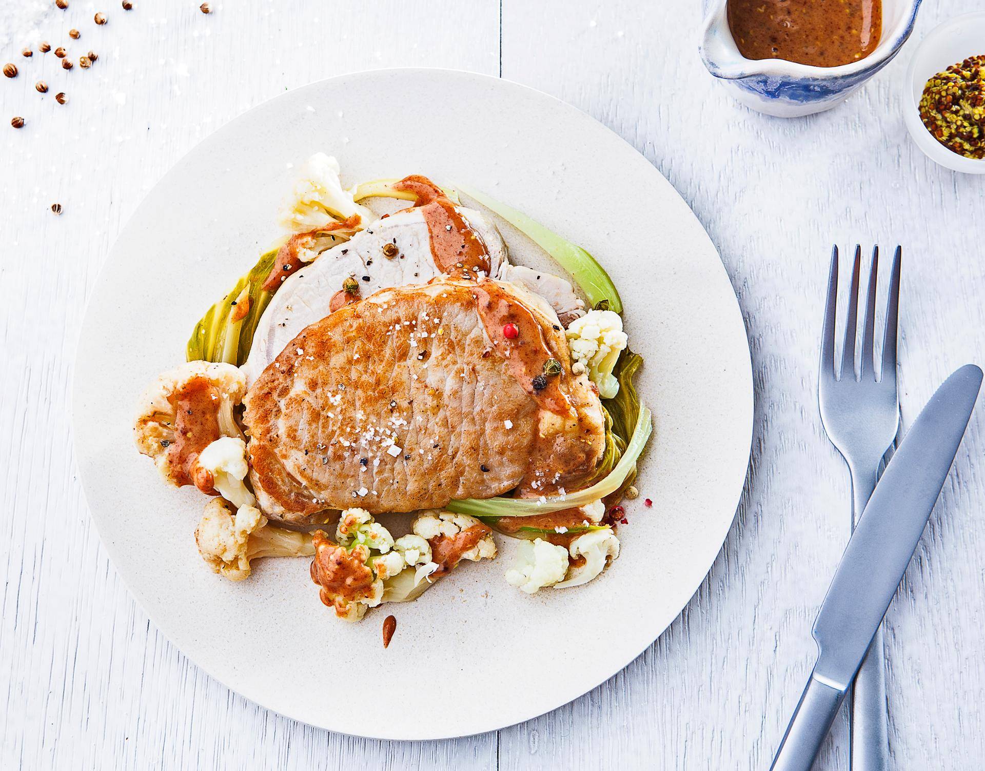 Rôti de porc au chou-fleur - Recette Cookeo | Moulinex