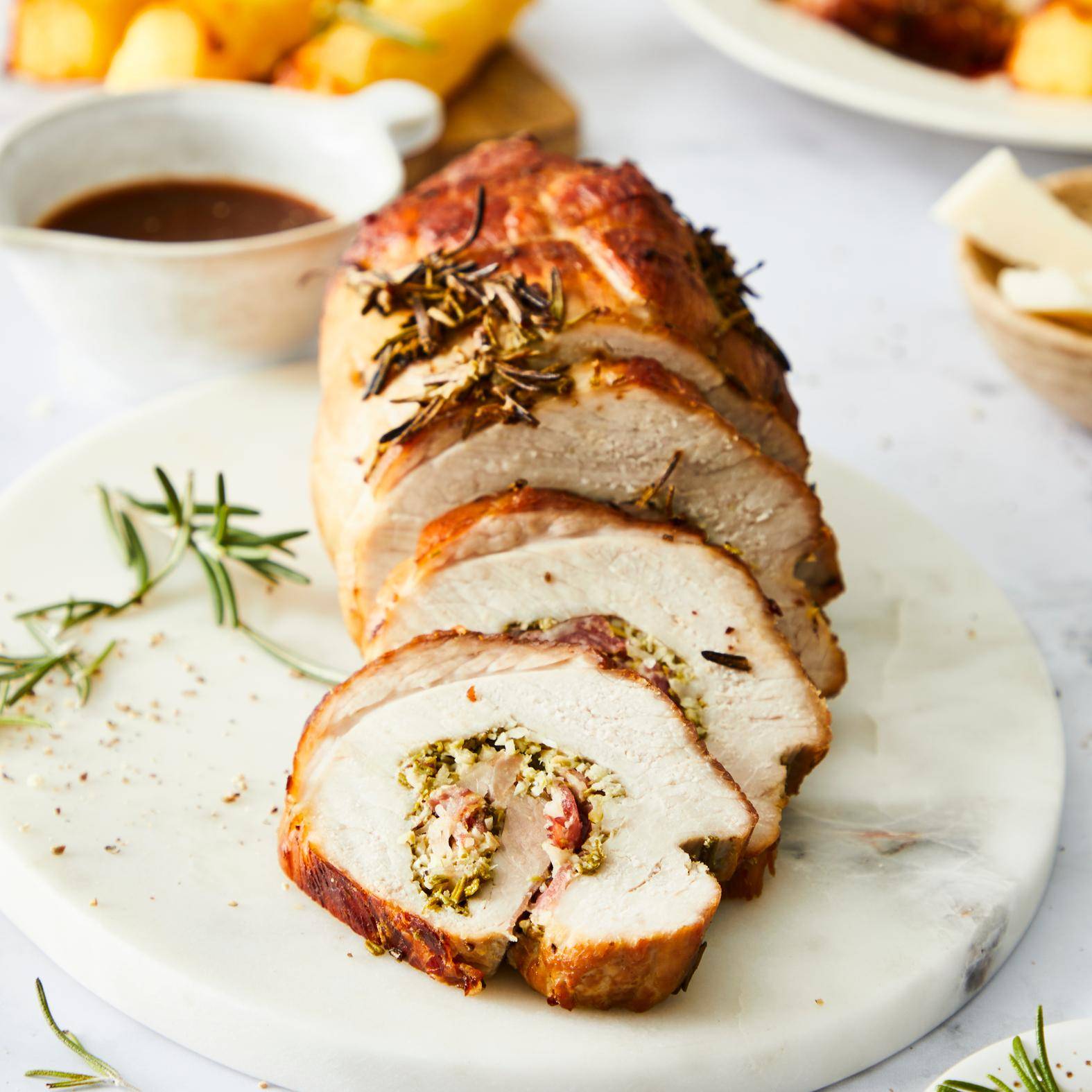 Rôti de porc roulé aux agrumes - Recette Easy Fry Mega | Moulinex