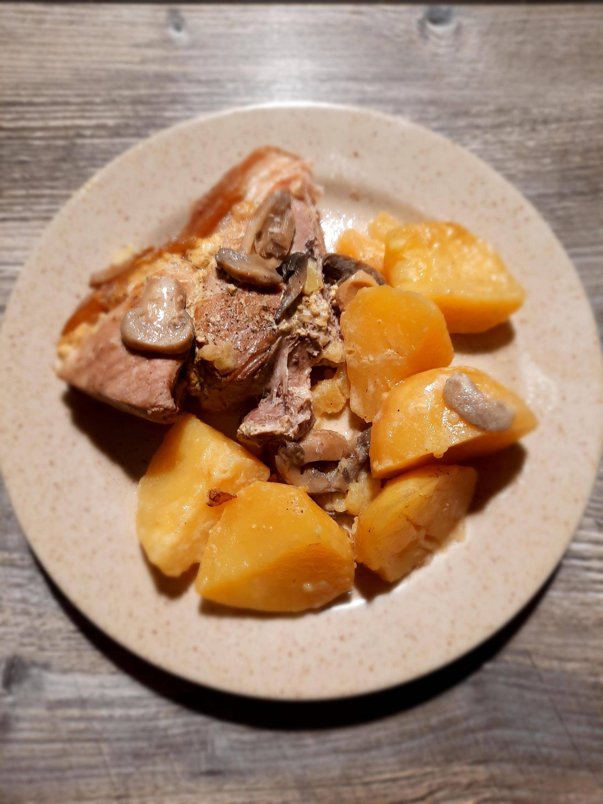 Rouelle à la moutardes et pomme de terre - Recette Cookeo | Moulinex