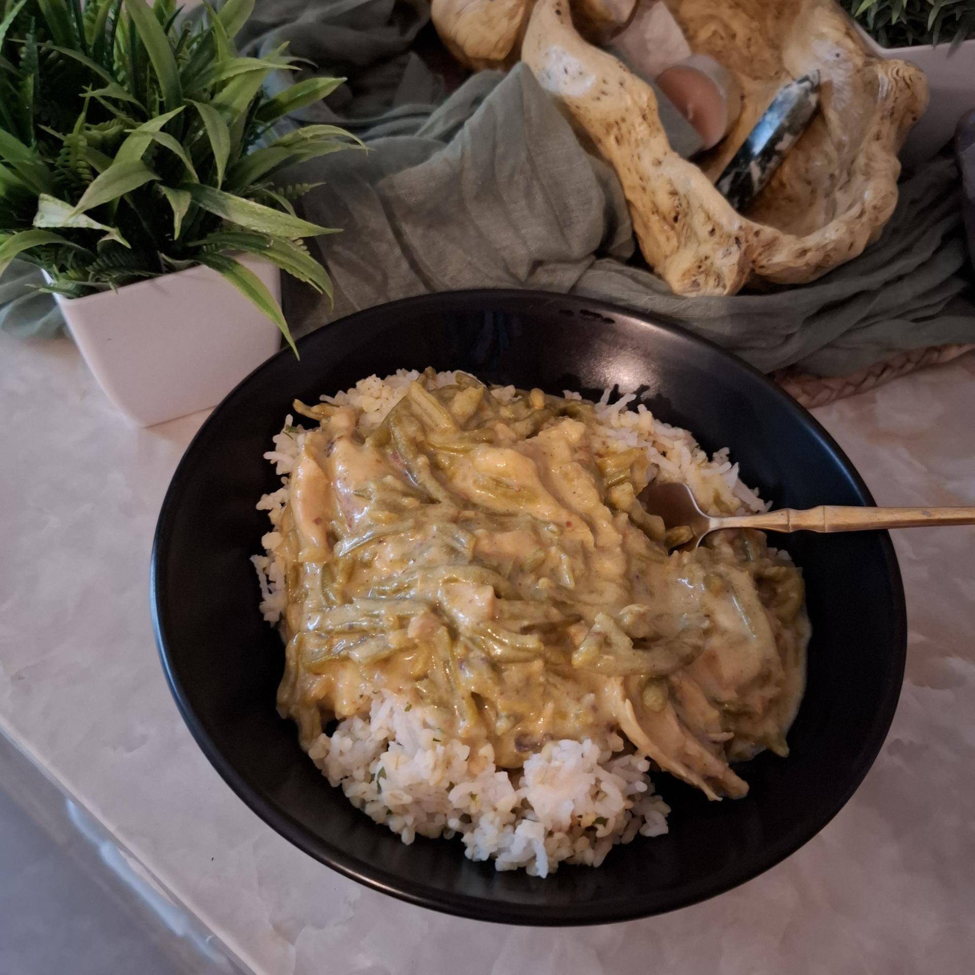 Riz poulet haricots princesse curry - Recette Cookeo | Moulinex