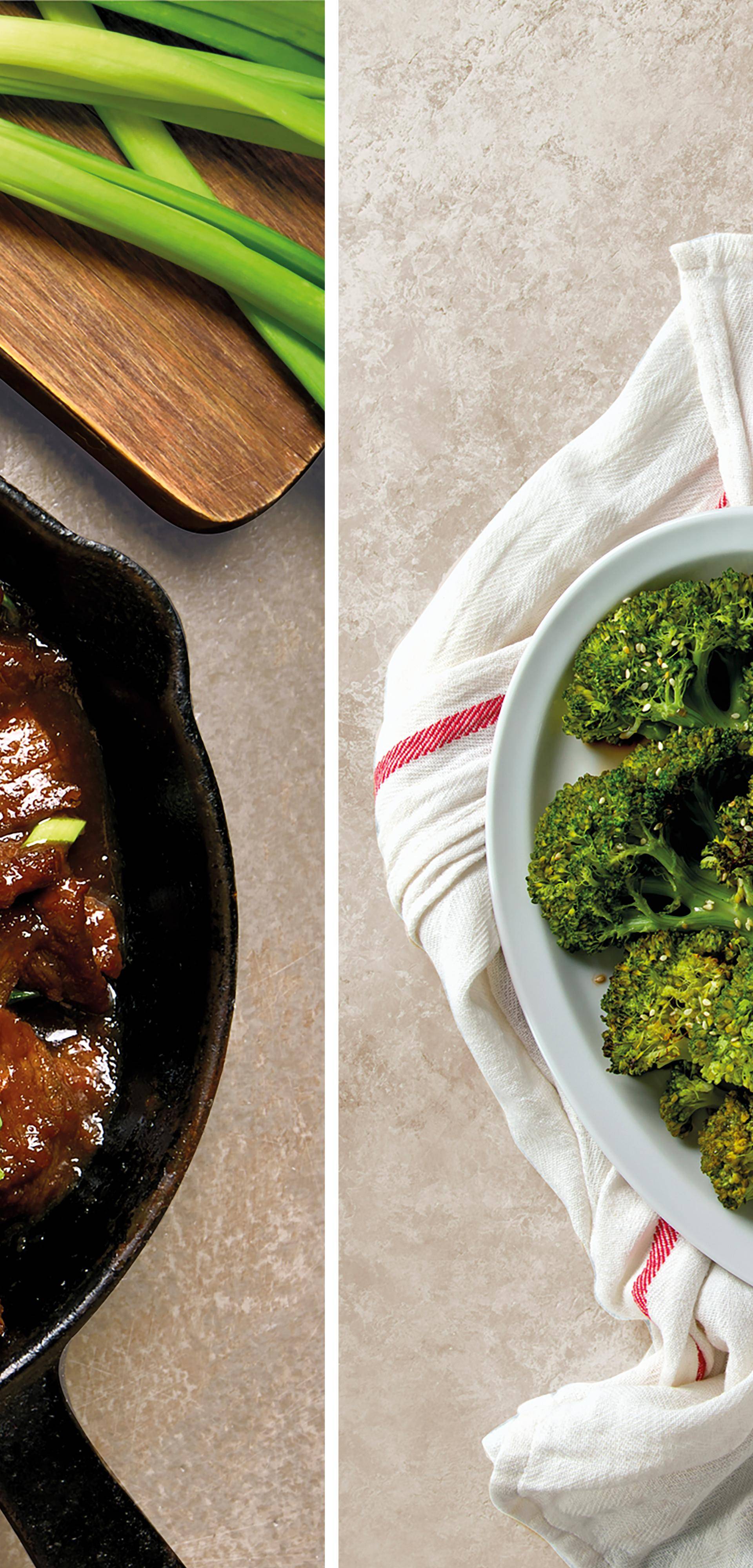 Bavette met sojasaus, sesam en broccoli - Recette Dual EasyFry&Grill | Moulinex
