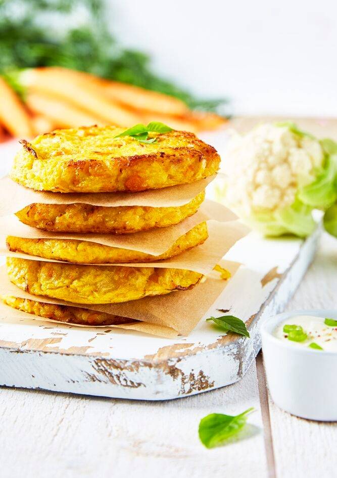 Galettes de chou-fleur et carottes - Recette Perfectmix + | Moulinex