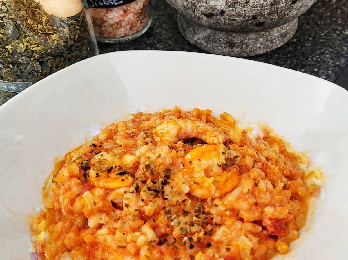 Risotto délicieux aux crevettes - Recette Companion Connect XL | Moulinex