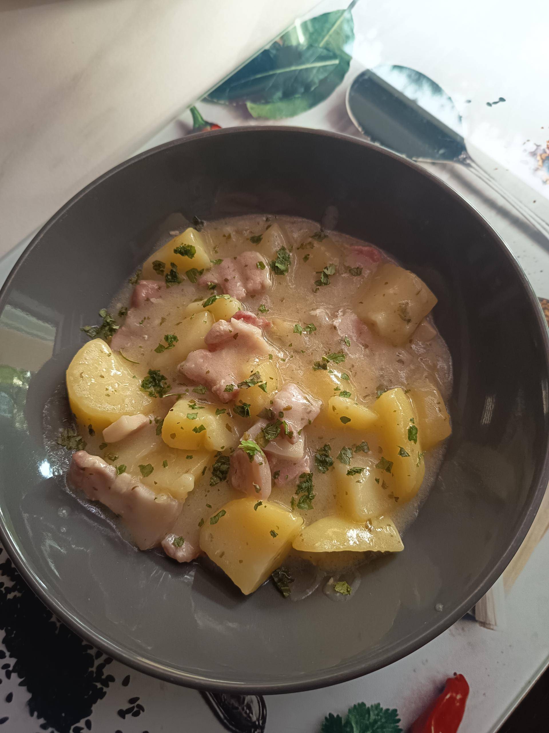 Ragout pomme de terre au lard fumé de Annie01 - Recette Cookeo Infinity Autostir | Moulinex