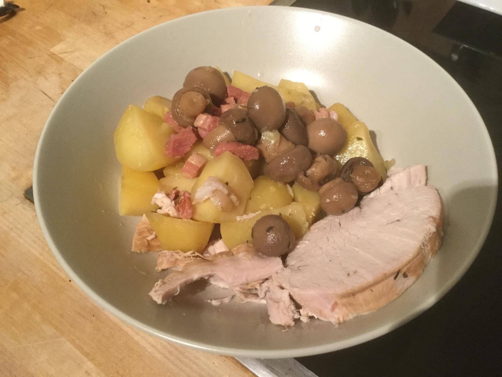 Rôti de dinde et pomme de terre tout simplement - Recette Cookeo | Moulinex