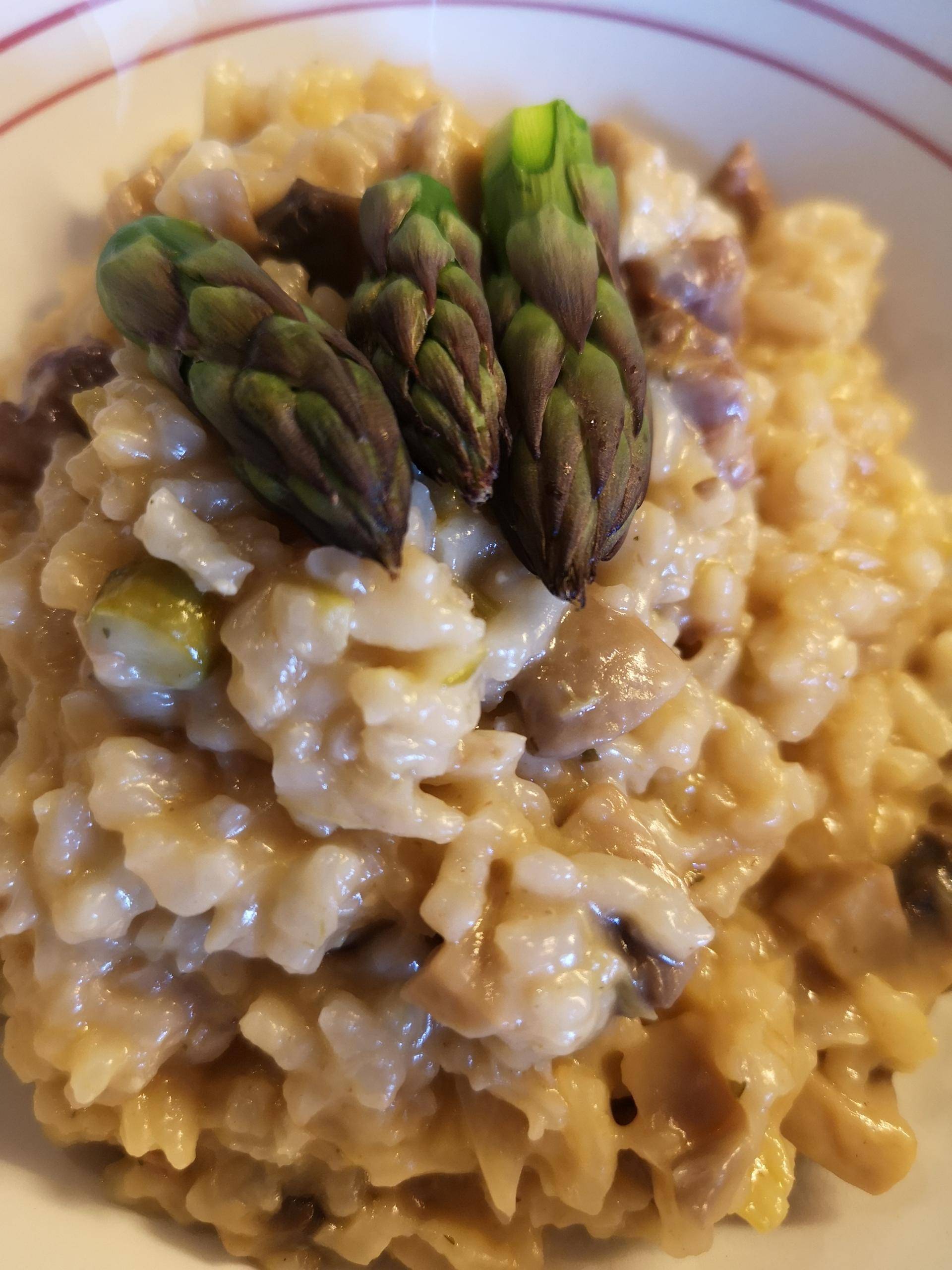 Risotto d'agneau aux champignons et aux asperges - Recette Cookeo | Moulinex