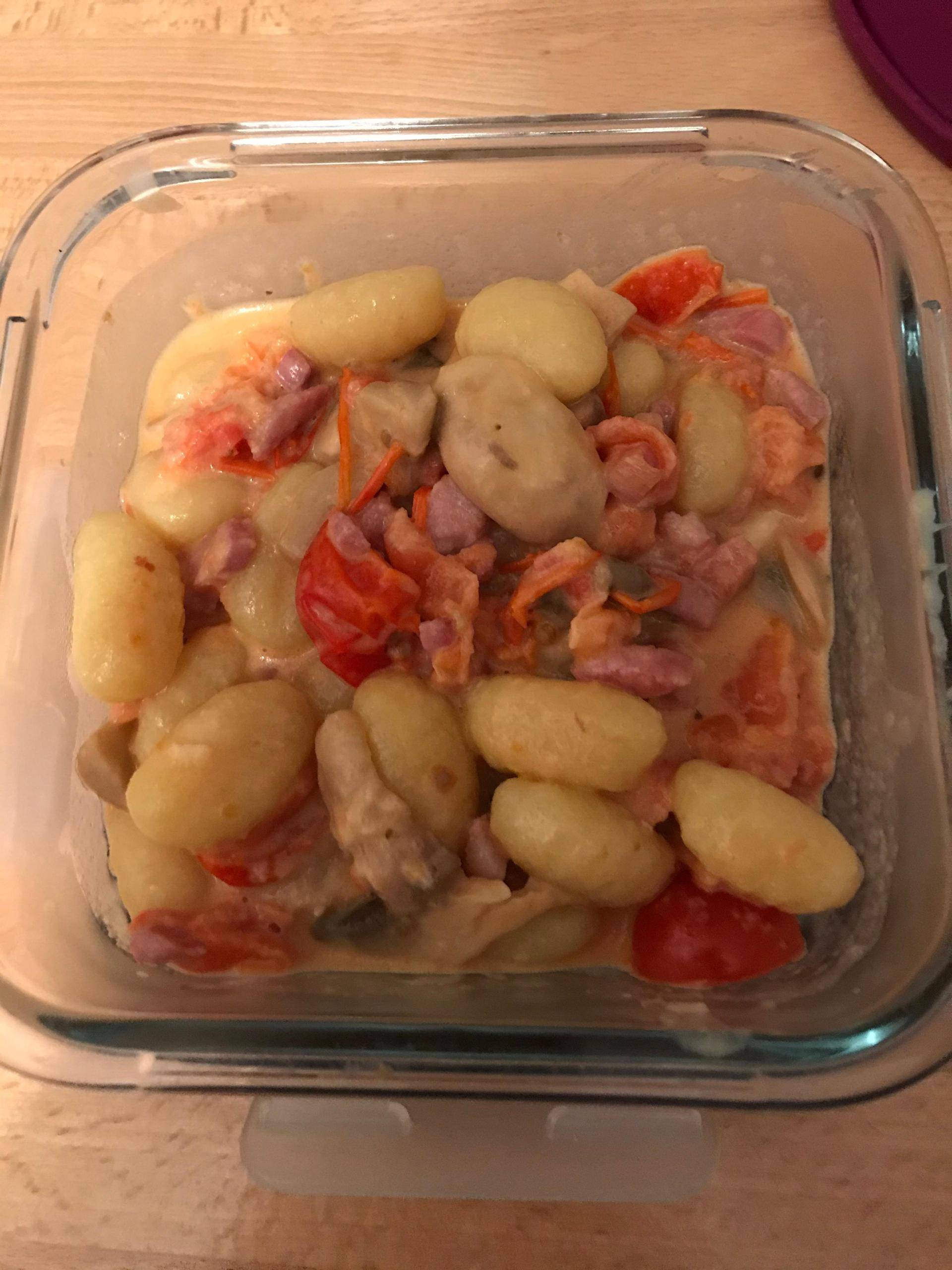 Gnocchi au champignons, tomates et lardon - Recette Cookeo | Moulinex