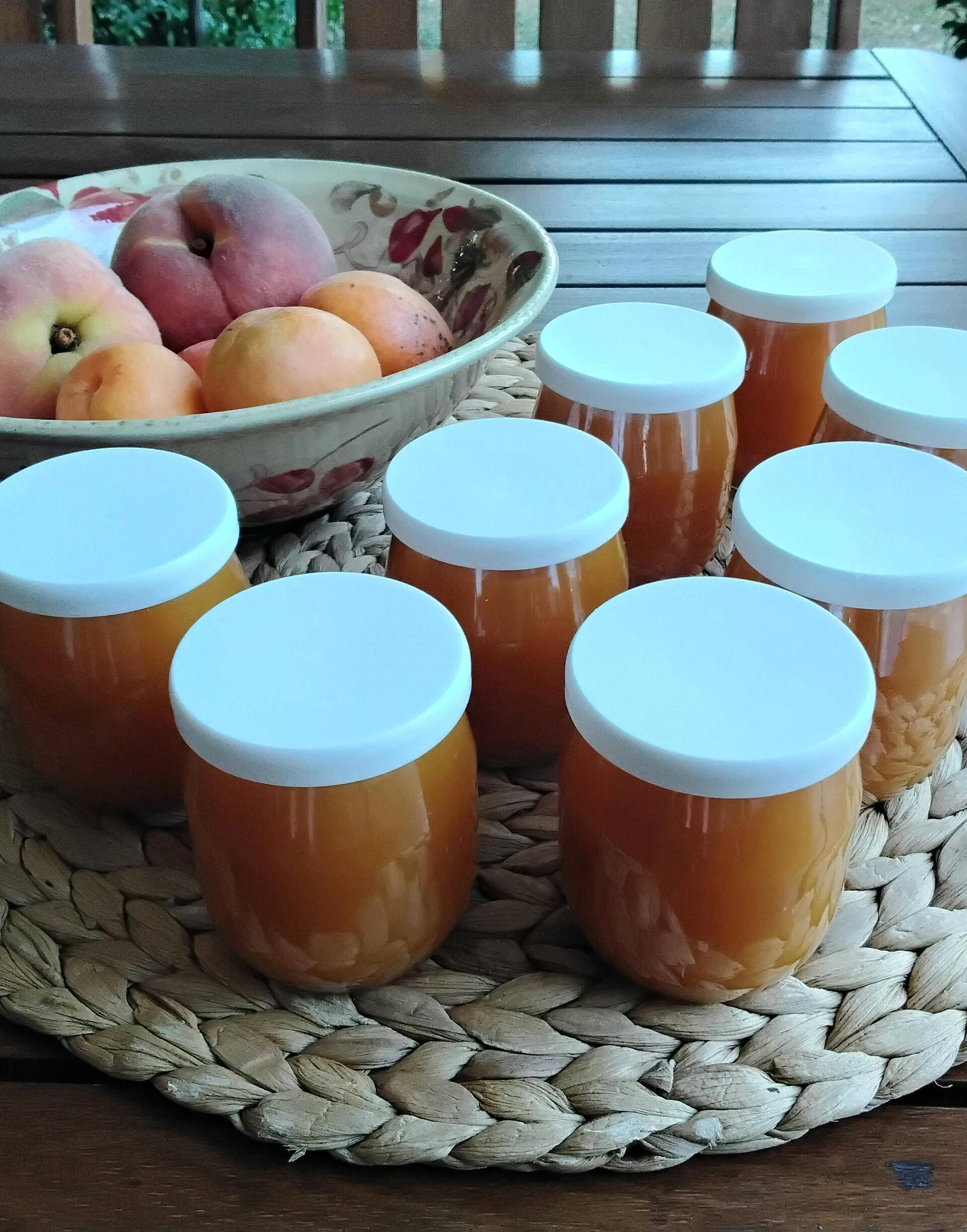 Compote de pommes, pêches et abricots au miel - Recette Companion Connect XL | Moulinex