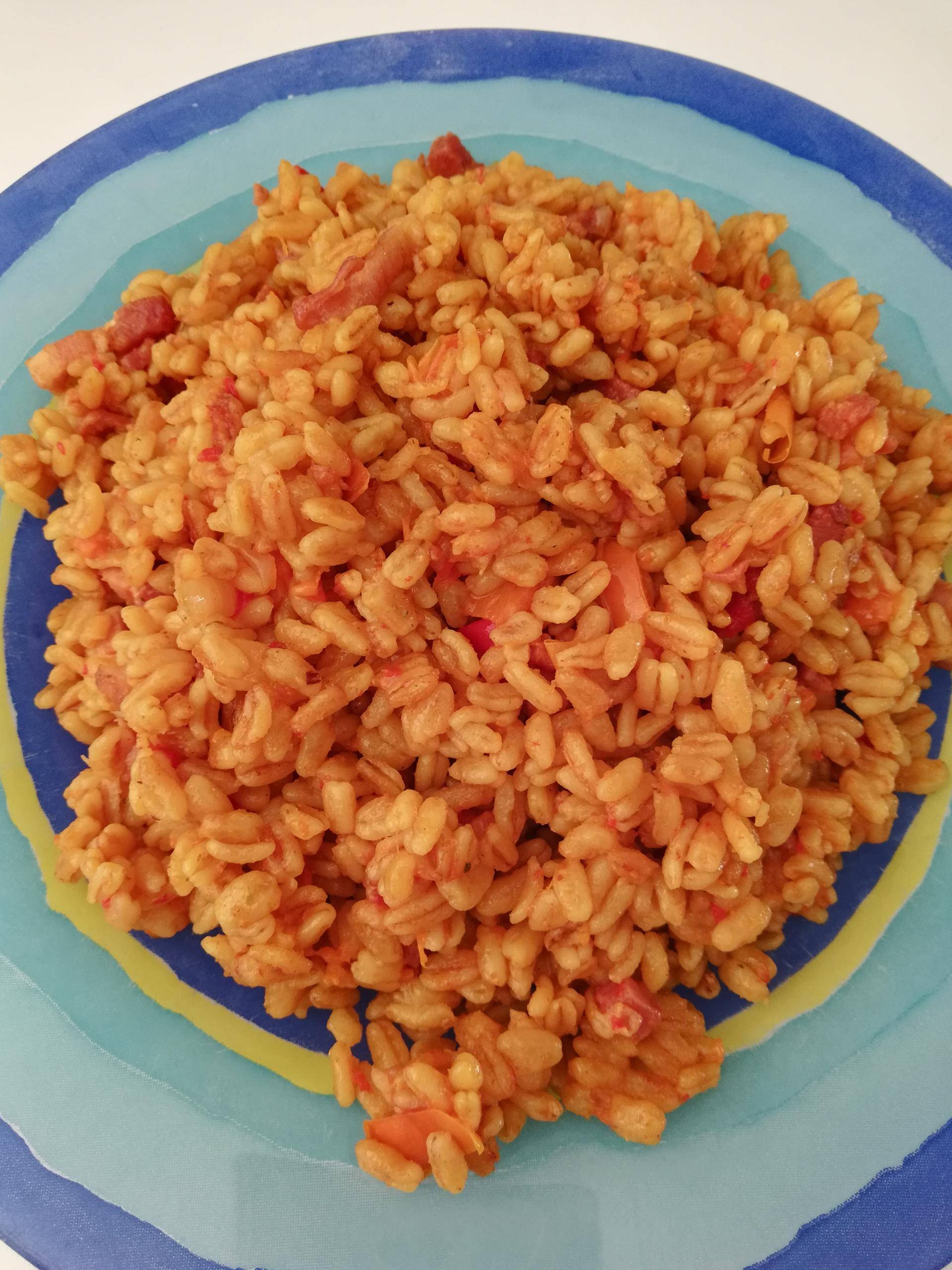 Riz Ebly poivrons et lardons - Recette Cookeo | Moulinex
