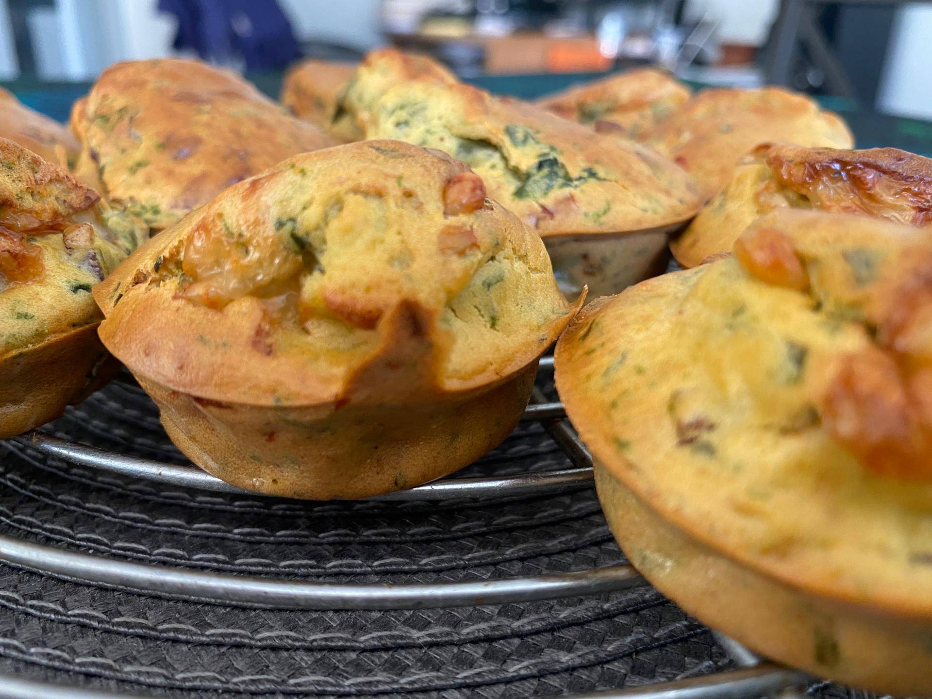 Muffins épinard et emmental - Recette Companion Connect XL | Moulinex