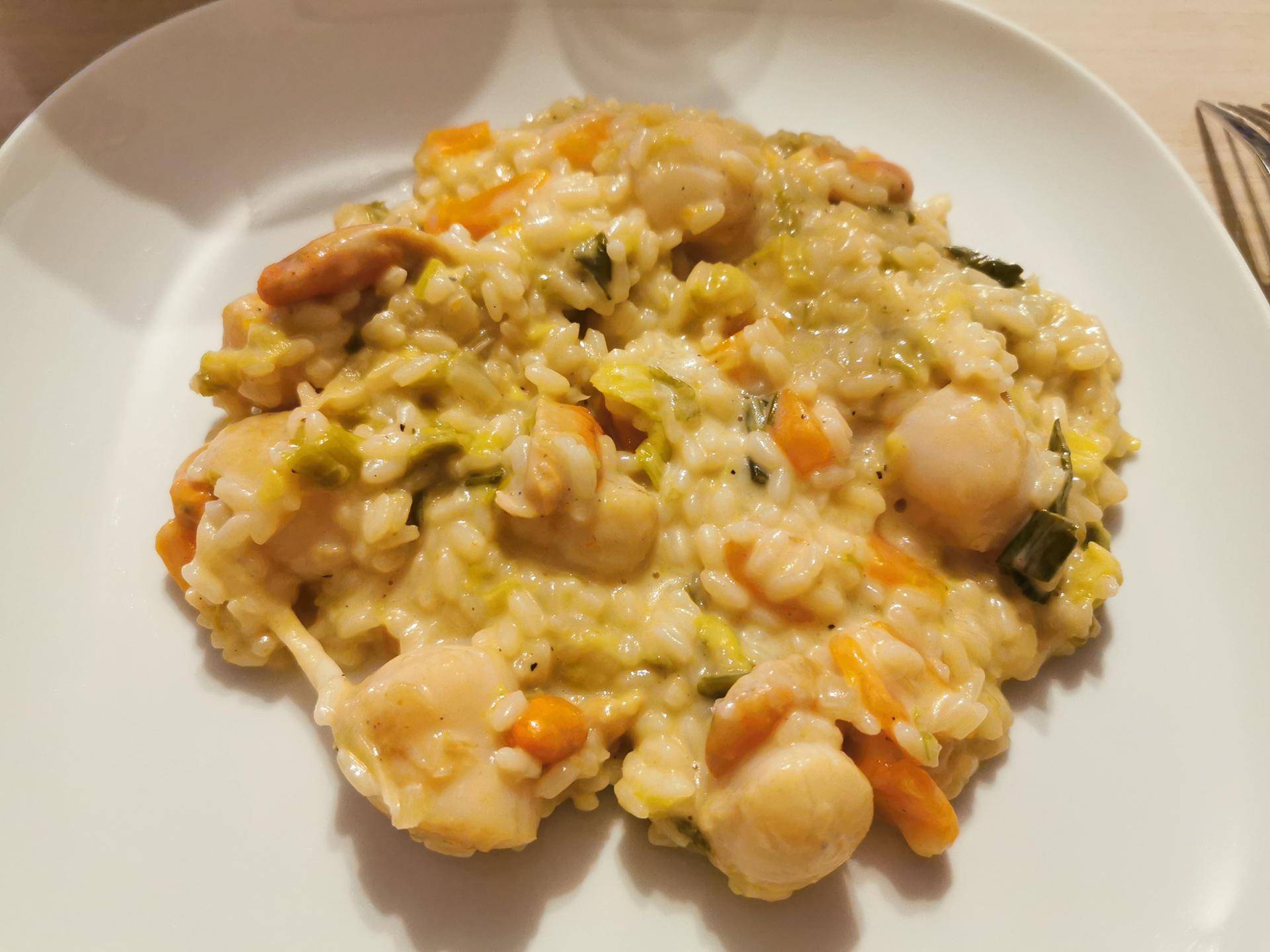 Risotto poireaux noix de Saint Jacques - Recette Cookeo | Moulinex