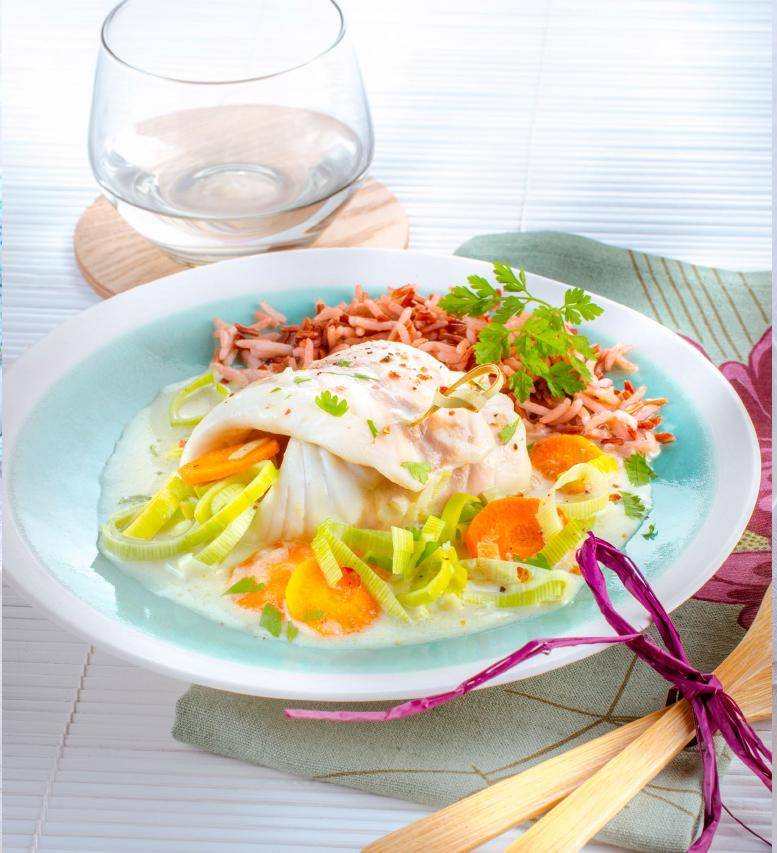 Blanquette de bar au curry vert et lait de coco - Recette Companion Connect | Moulinex