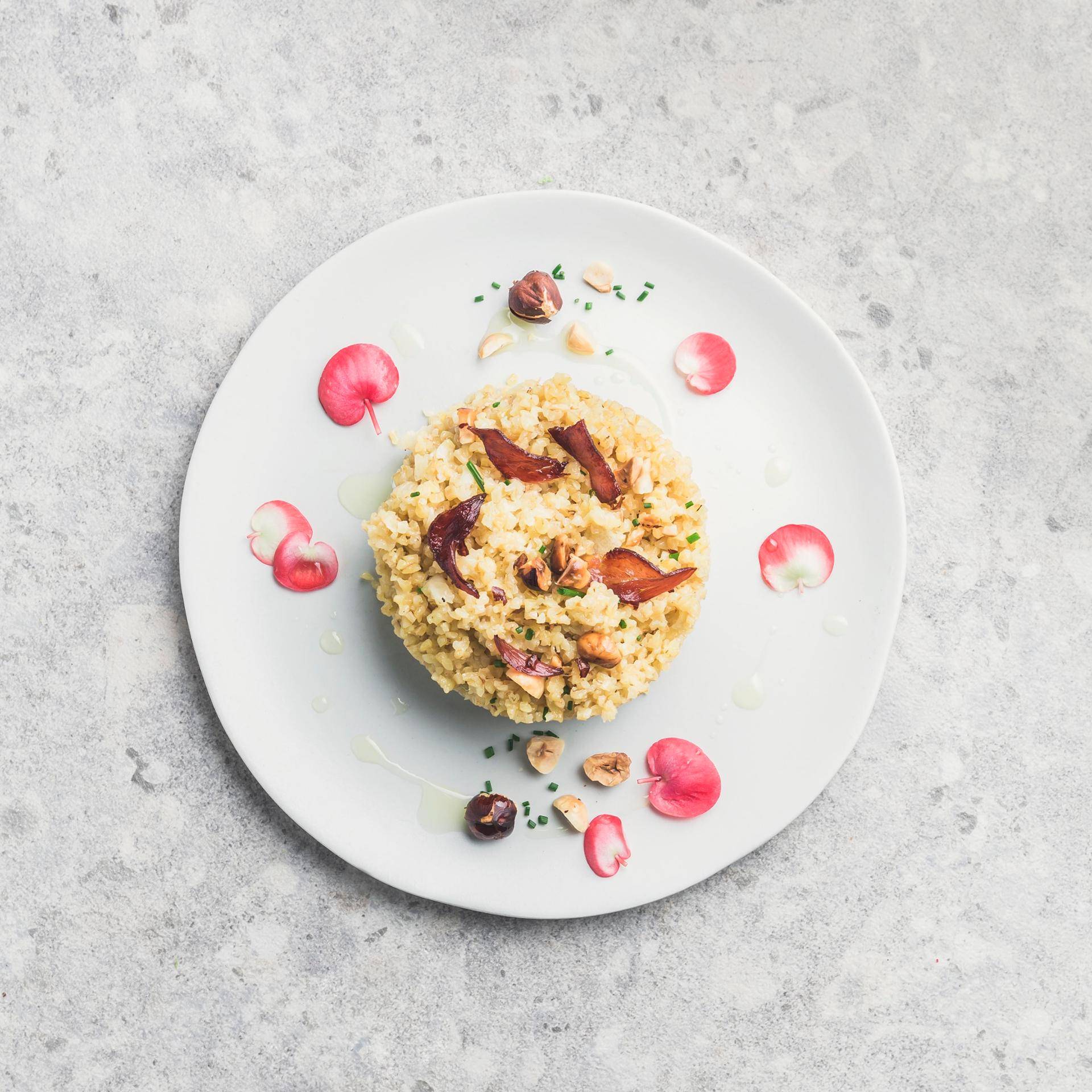 Risotto de Boulgour, bacon et noisette - Recette Companion | Moulinex