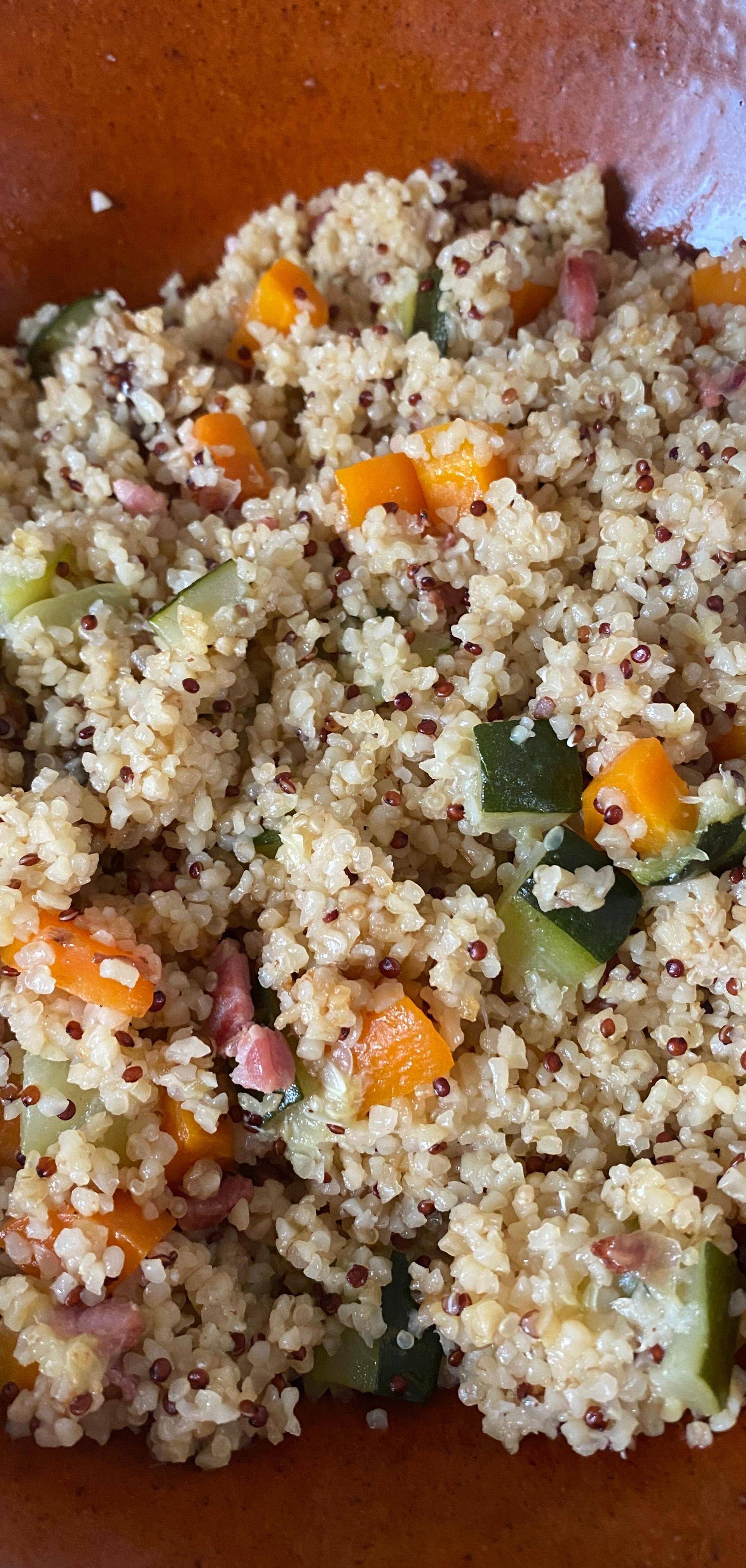 Boulgour Quinoa Lentille Corail et courge - Recette Companion Connect | Moulinex