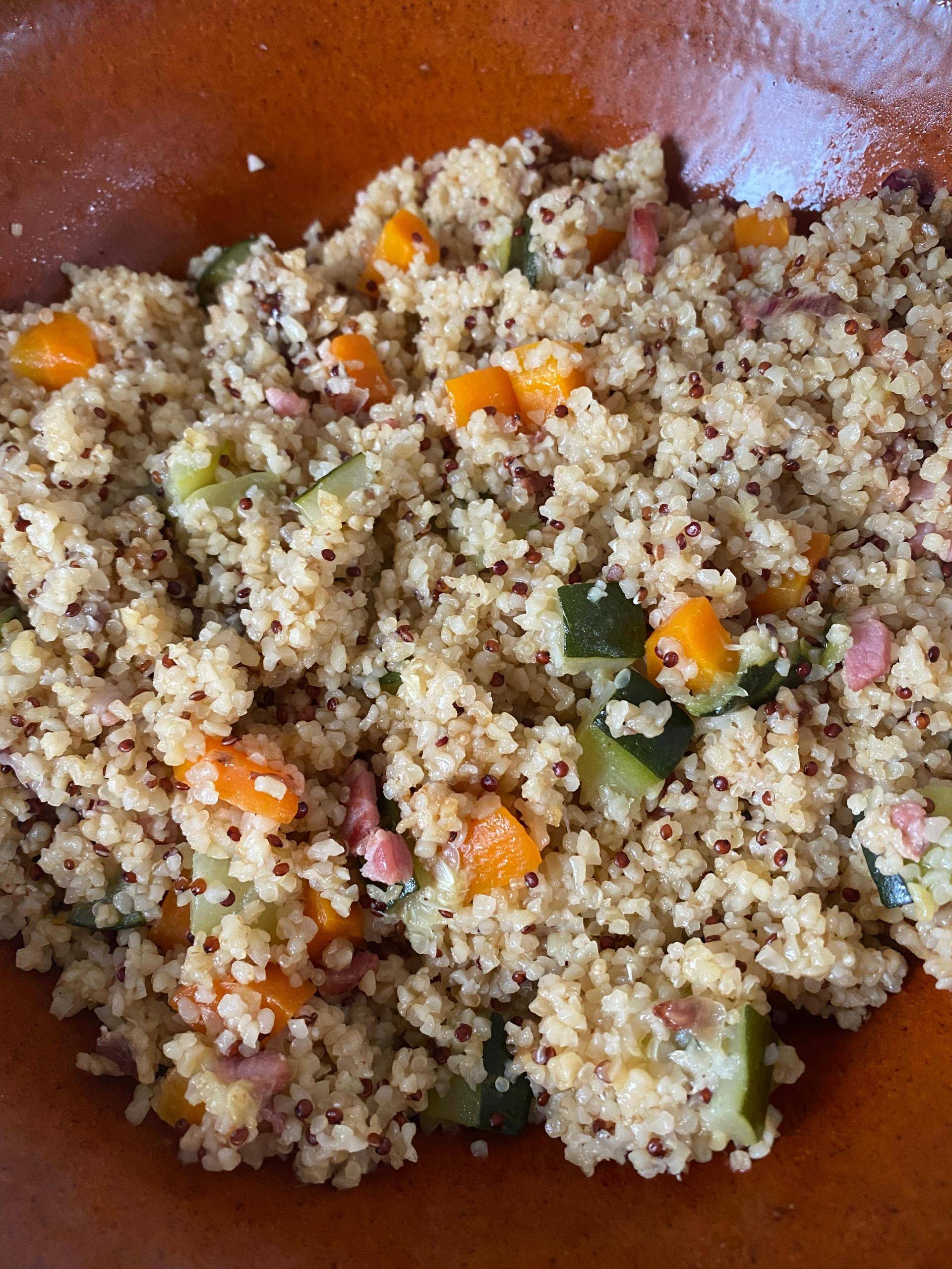 Boulgour et Quinoa aux legumes - Recette Cookeo V3 | Moulinex