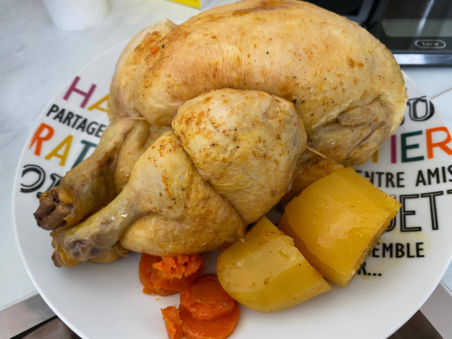 Poulet rôti pommes de terre et patate douce - Recette Cookeo | Moulinex