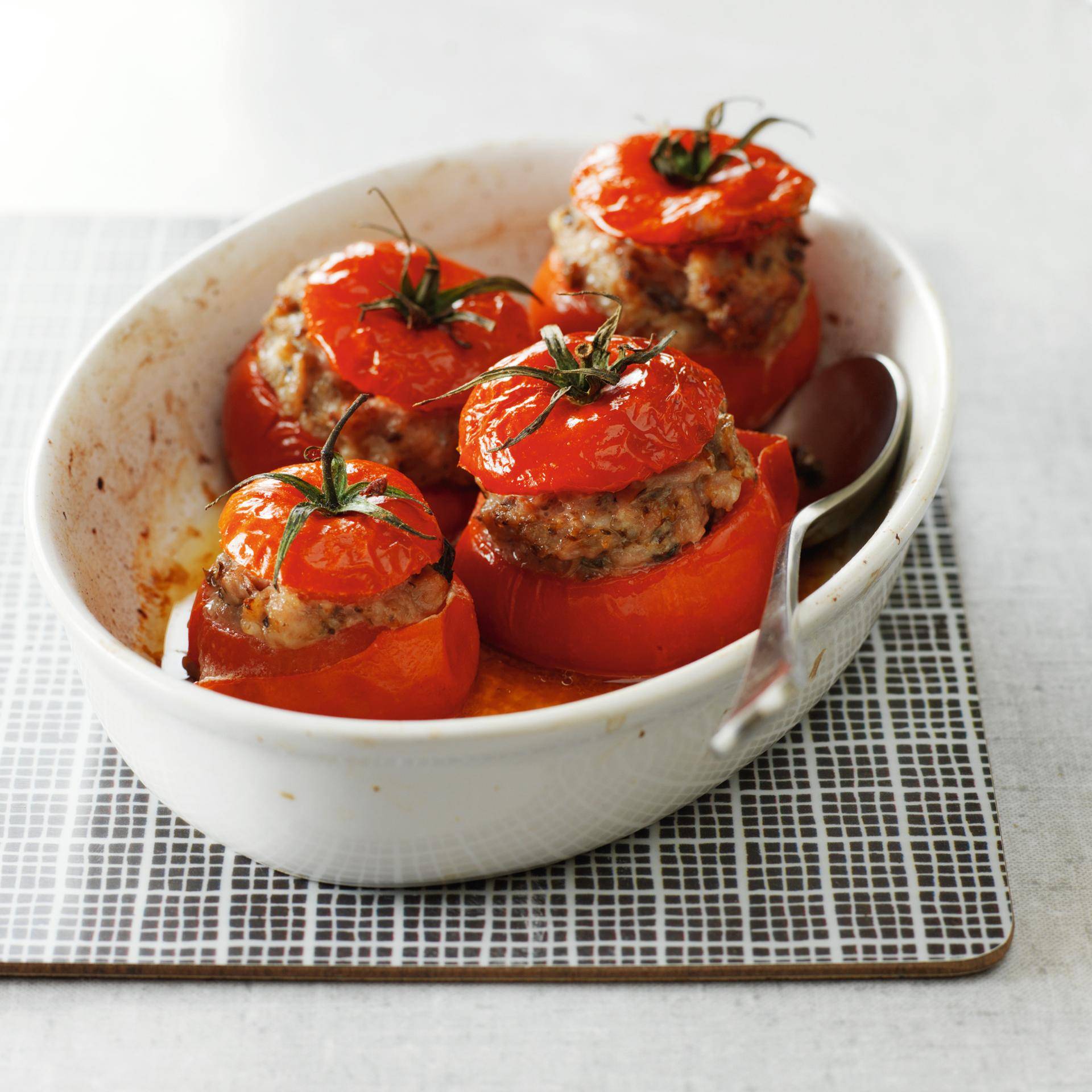 Gevulde tomaten - Recette Easy Fry Compact | Moulinex