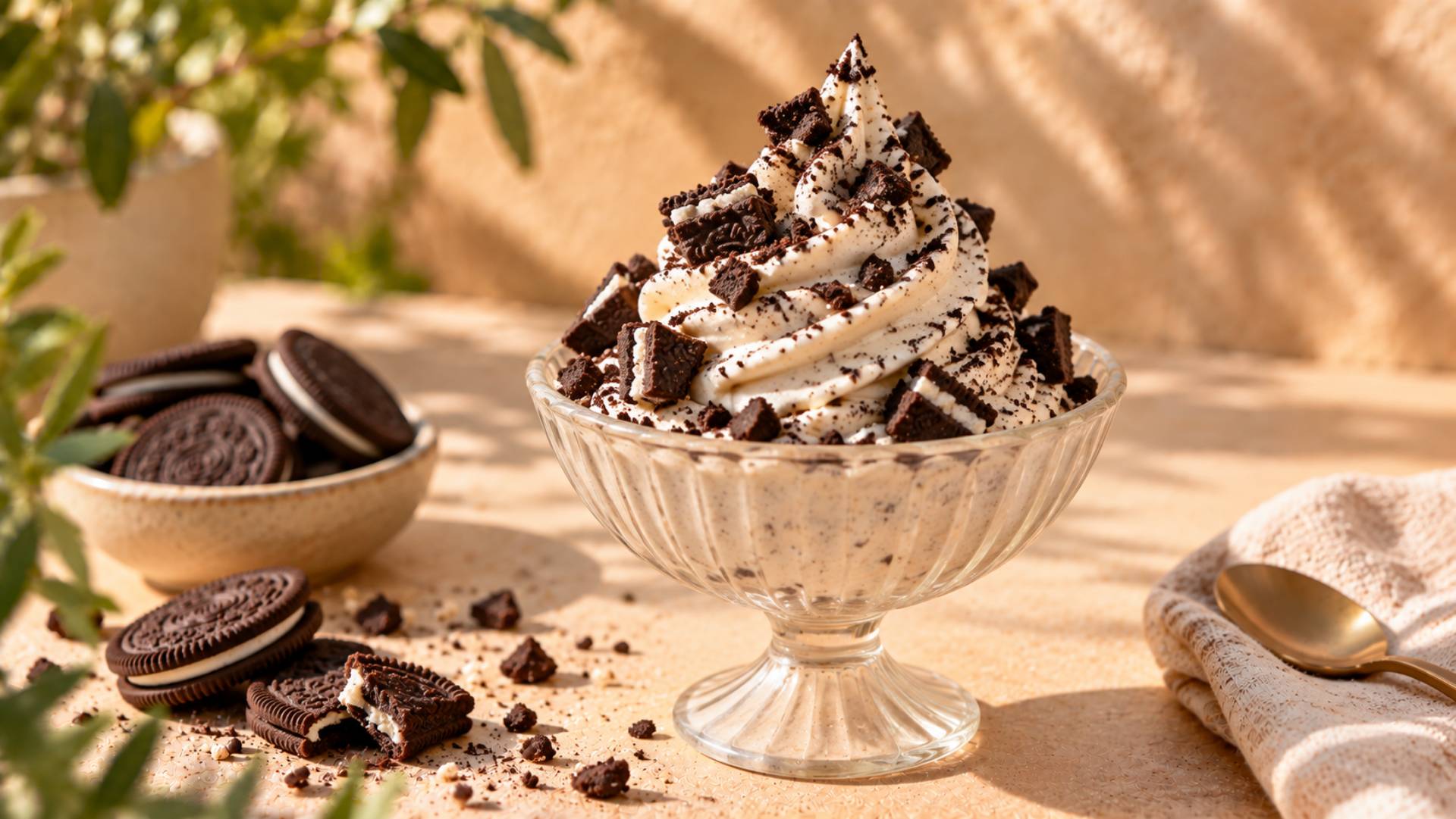 Glace au biscuit fourré - Recette Freezi | Moulinex