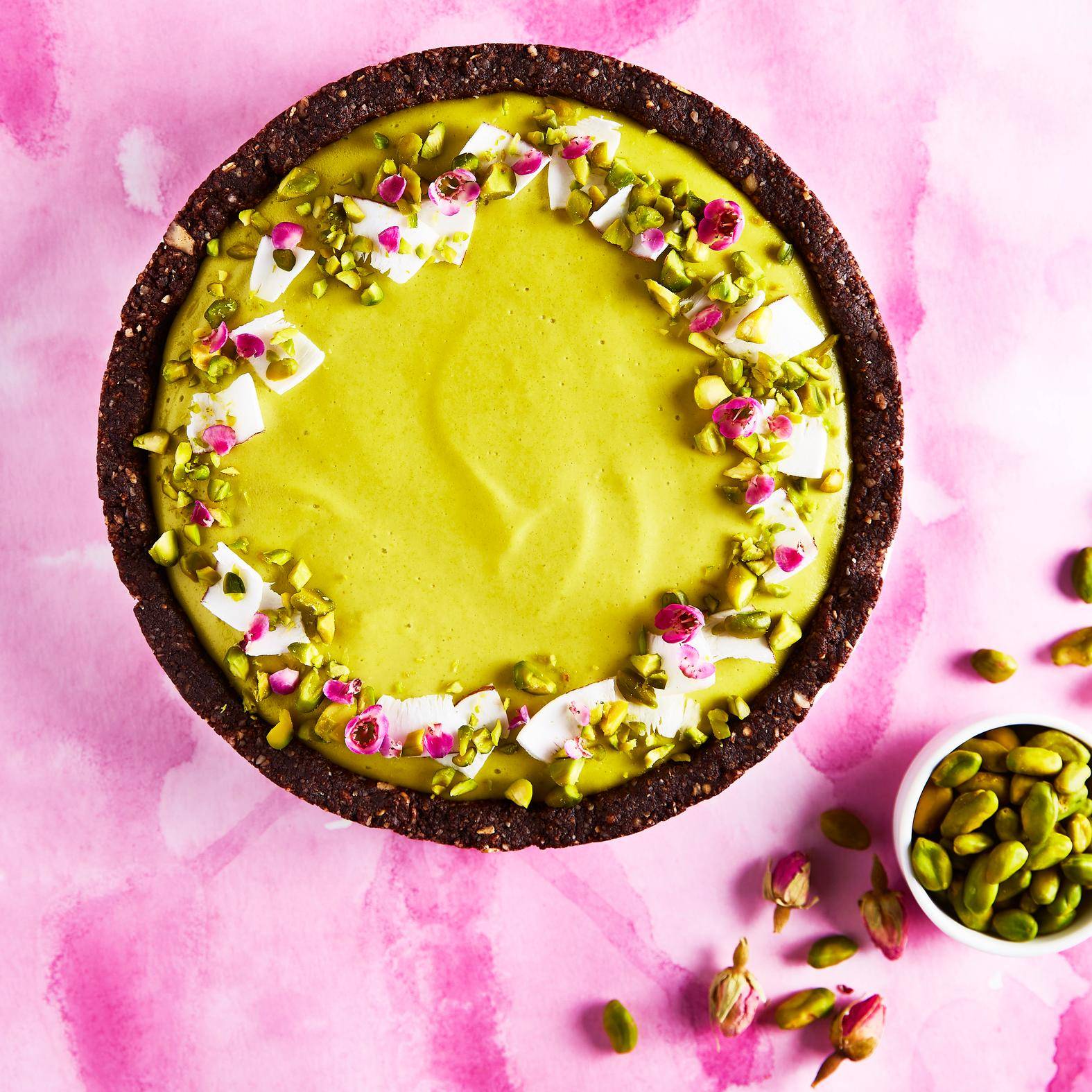 Tarte aux pistaches et cacao vegan - Recette Perfectmix + | Moulinex