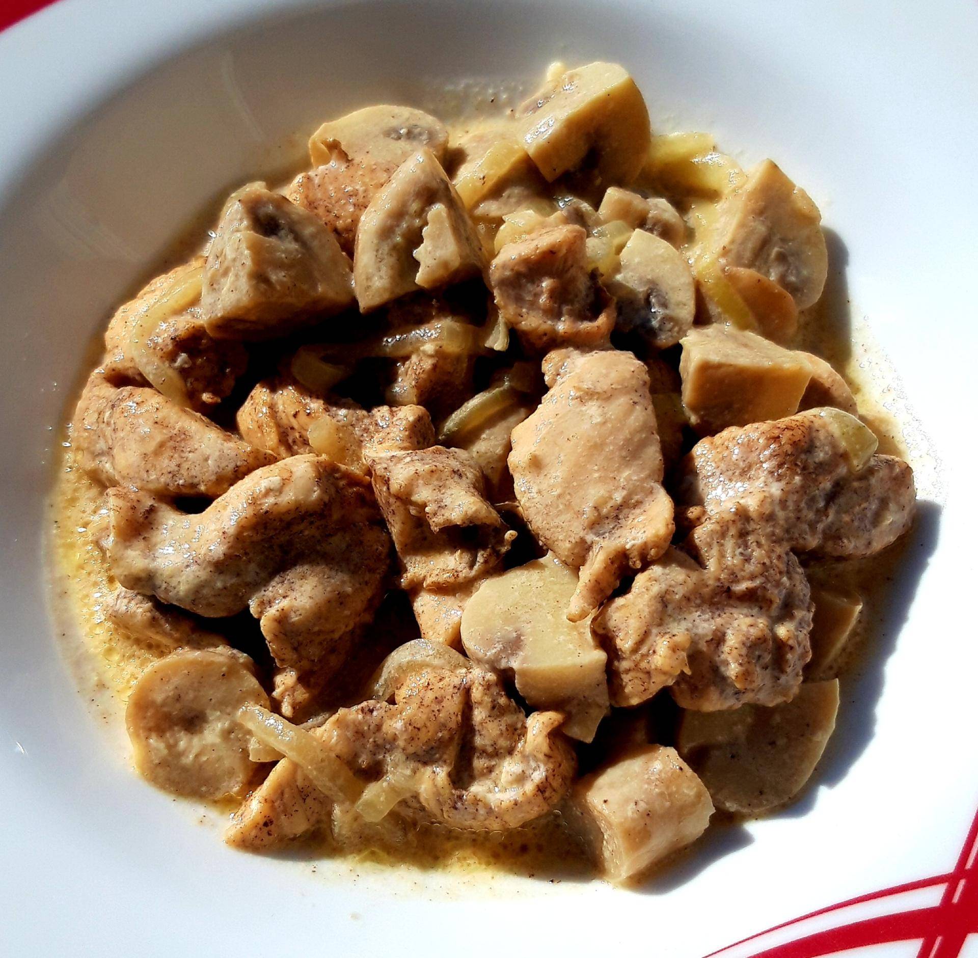 Émincés de poulet et champignons à la crème - Recette Cookeo | Moulinex