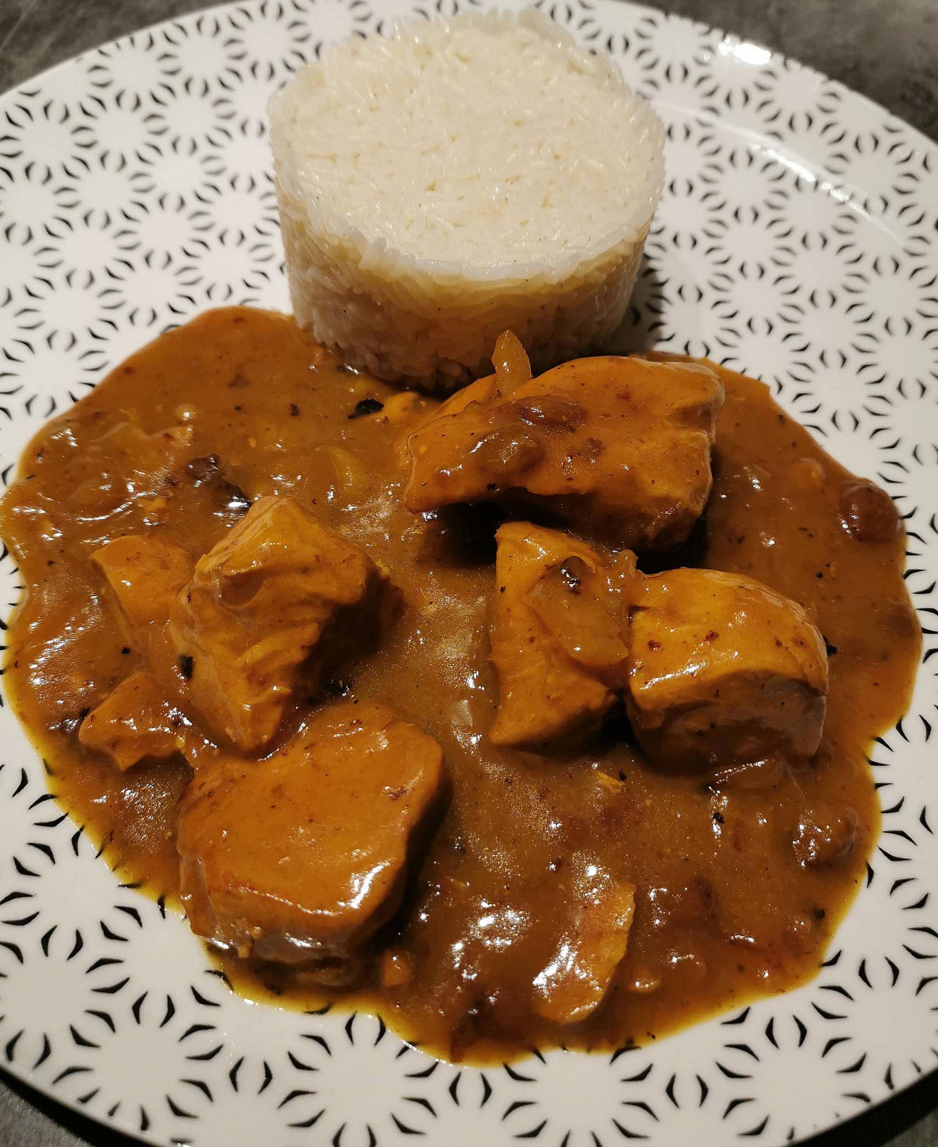 Poulet Curry au Miel et raisins - Recette Cookeo V3 | Moulinex