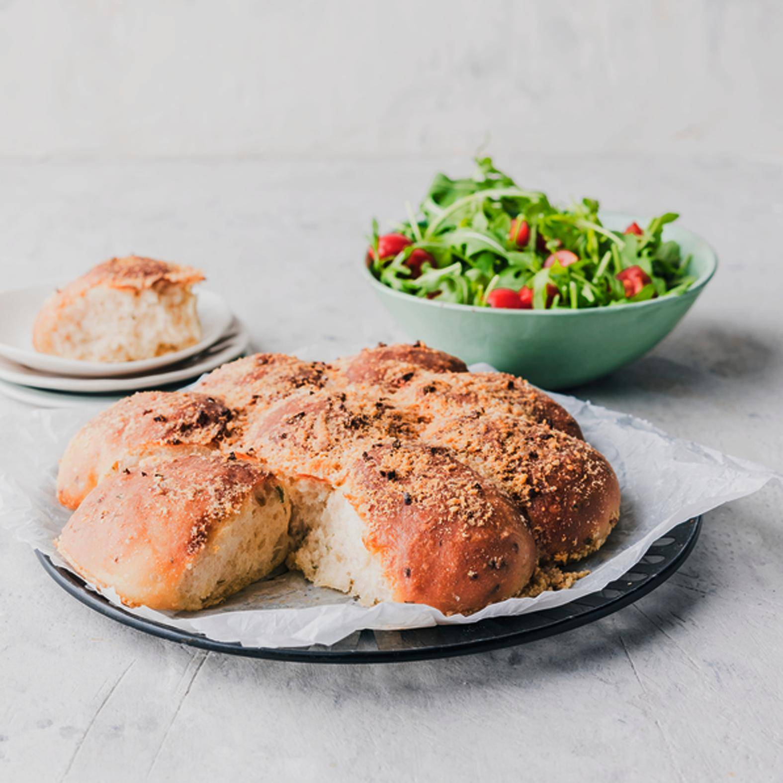 Knoflookbrood - Recette Easy Fry Mega | Moulinex