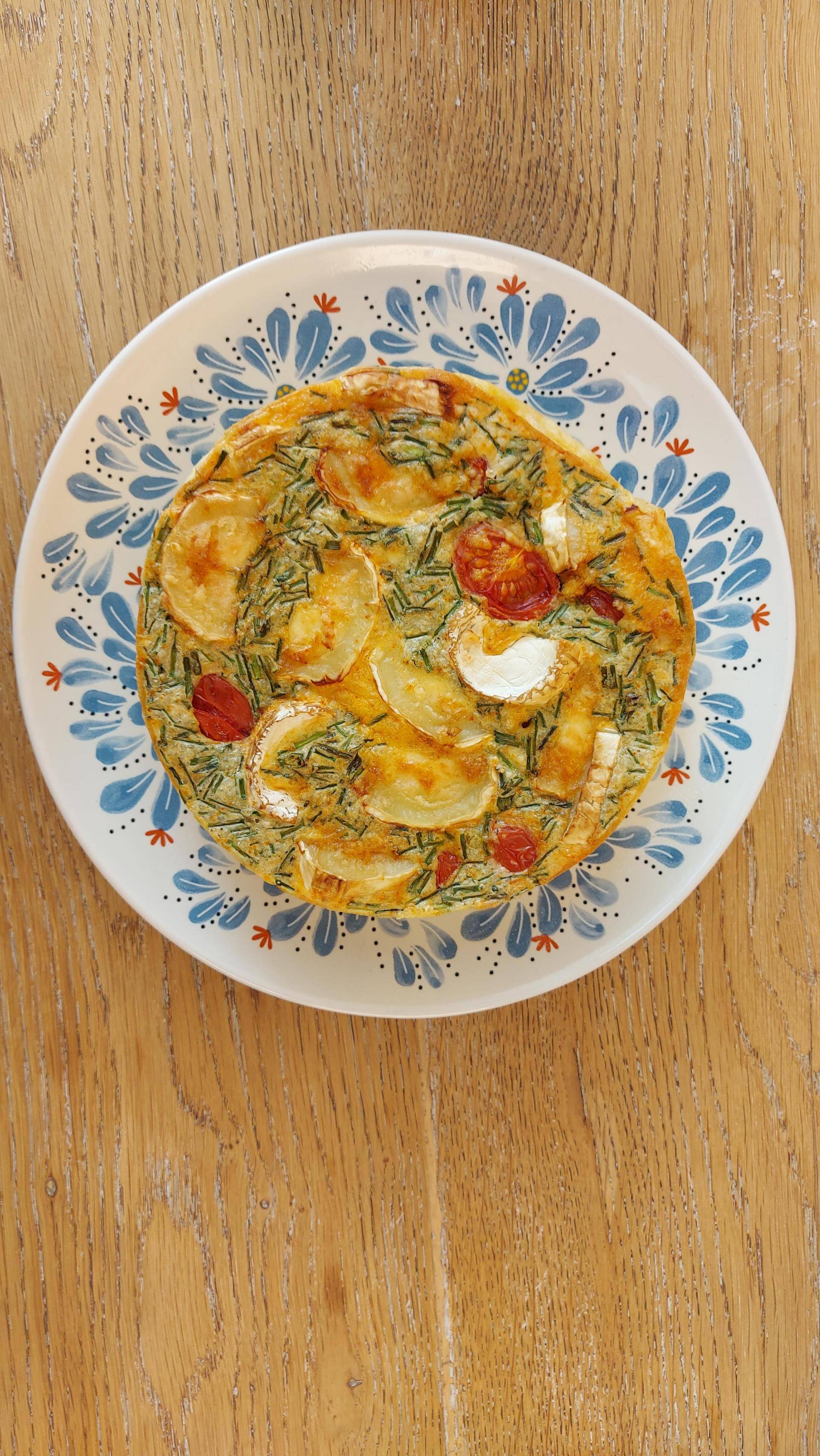 Clafoutis met kerstomaten en geitenkaas - Recette Companion Connect XL | Moulinex