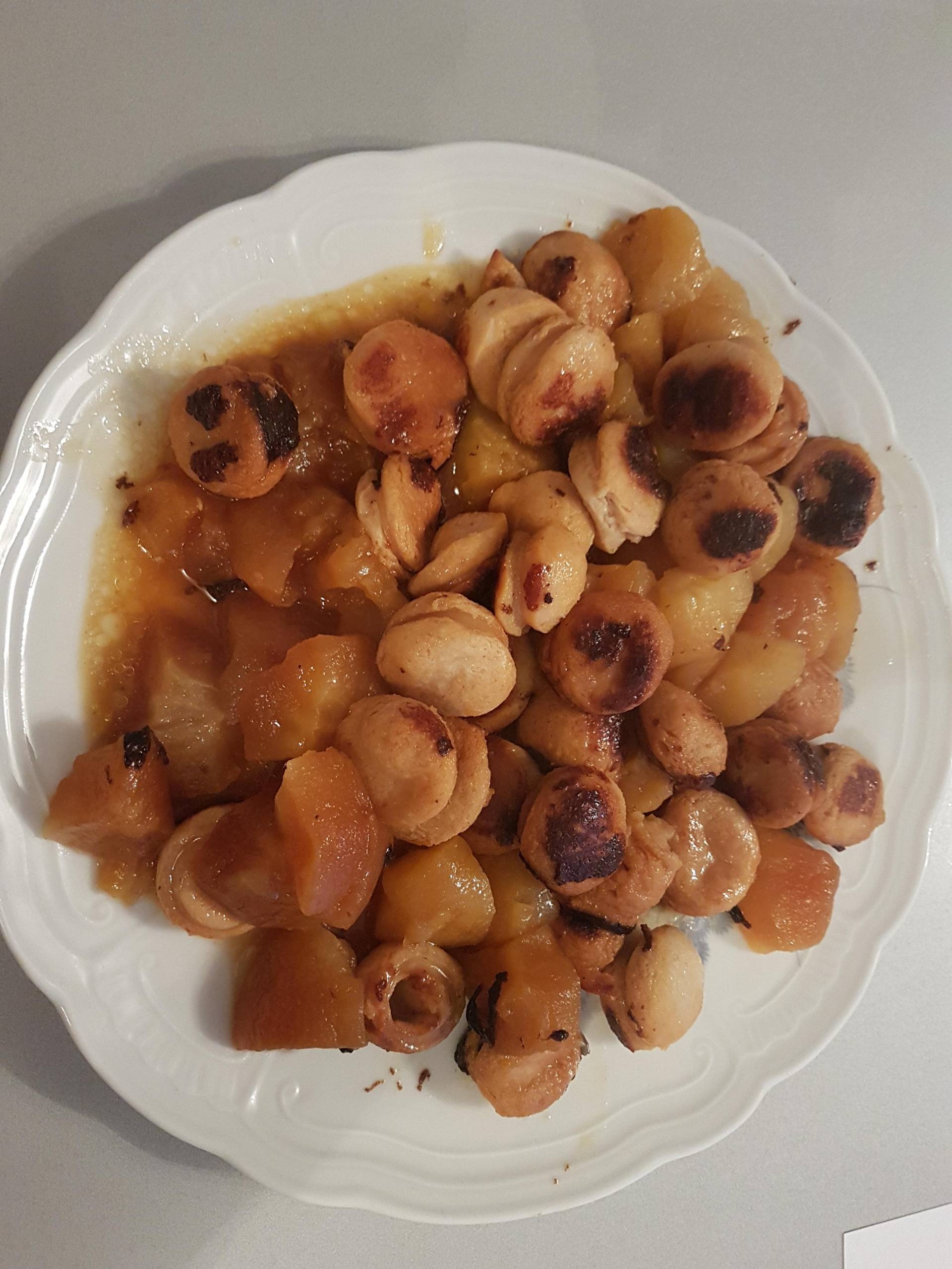 Boudin blanc aux pommes - Recette Cookeo | Moulinex