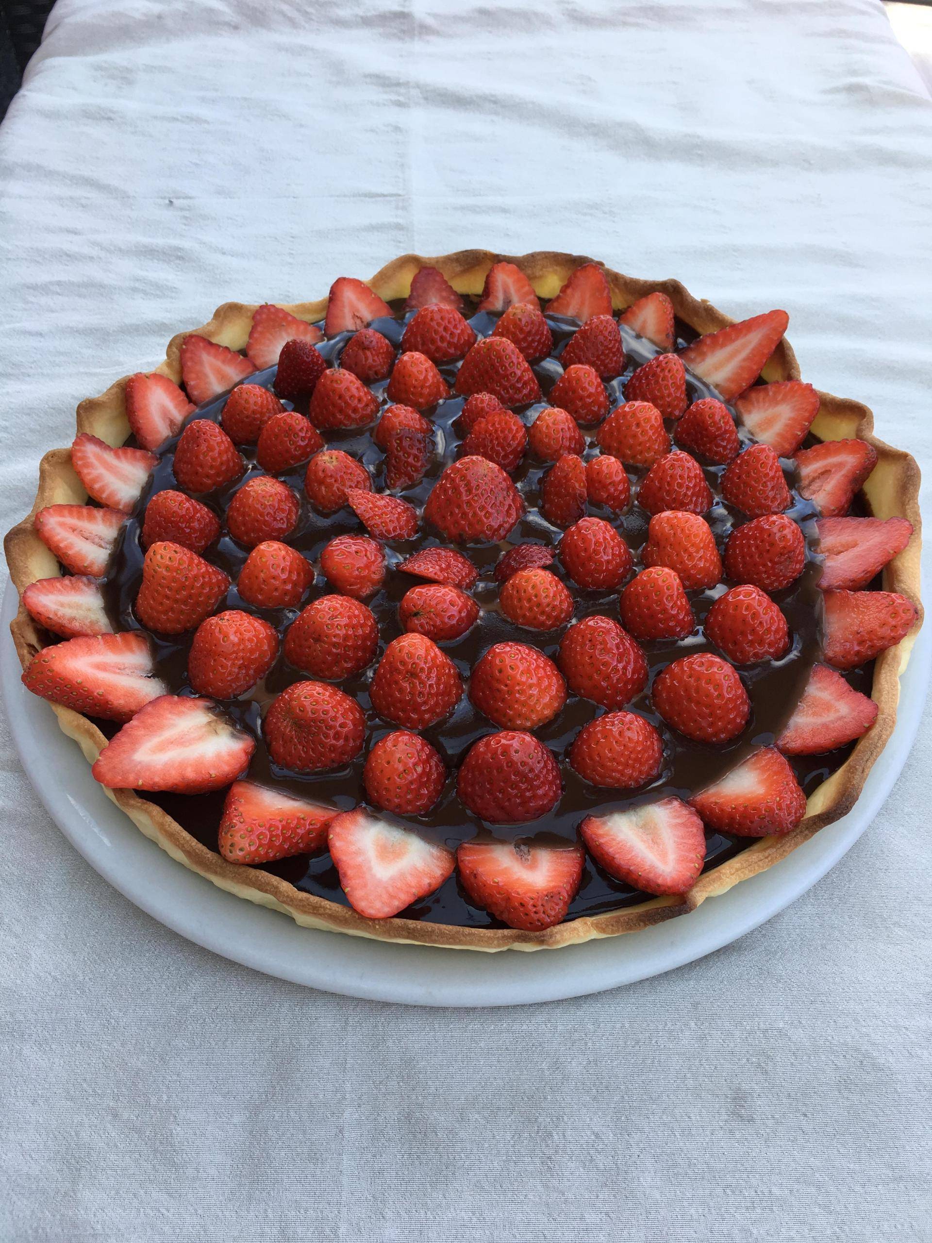 Tarte au chocolat et aux fraises - Recette Companion | Moulinex