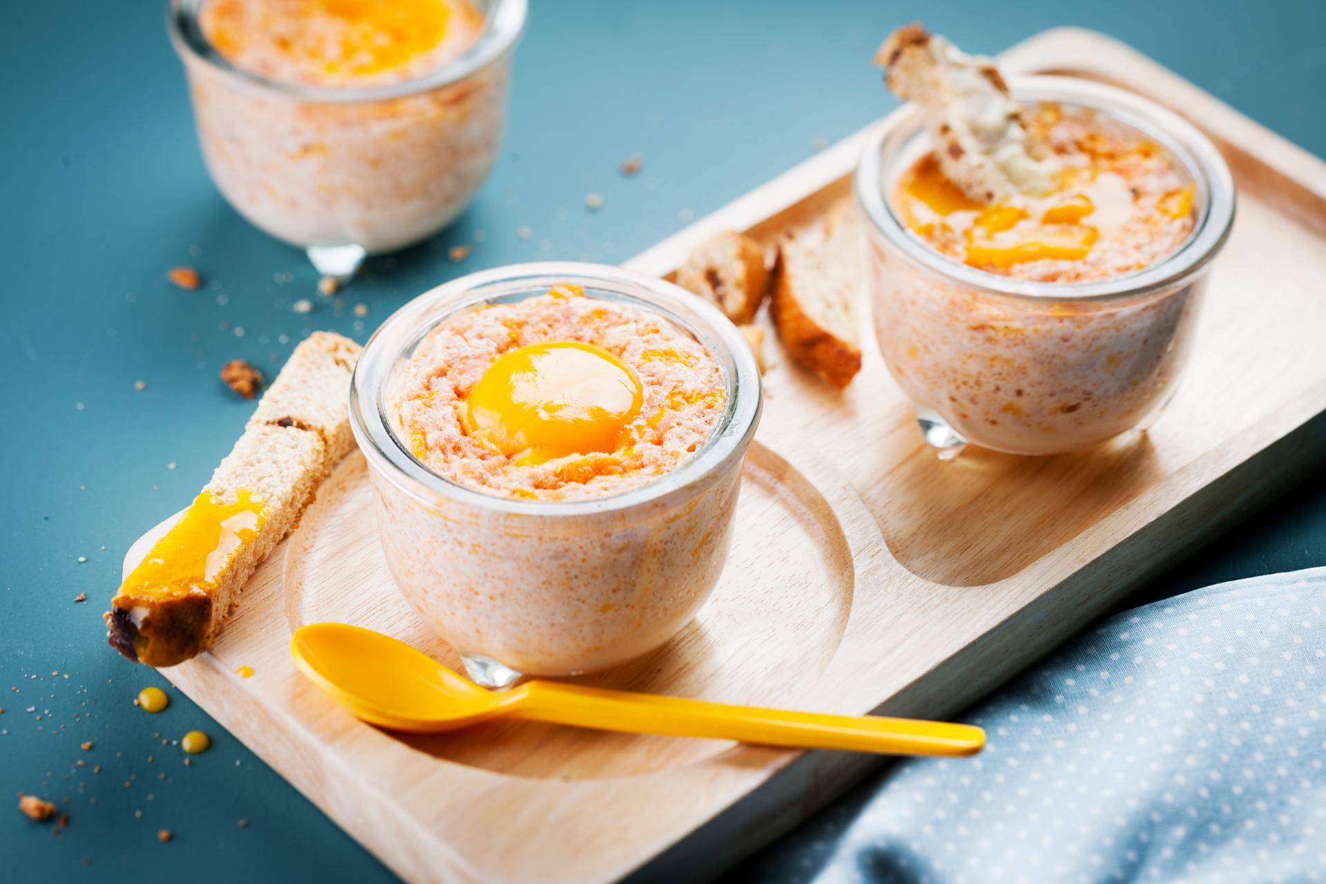 Œuf cocotte mimolette - Recette Cookeo | Moulinex