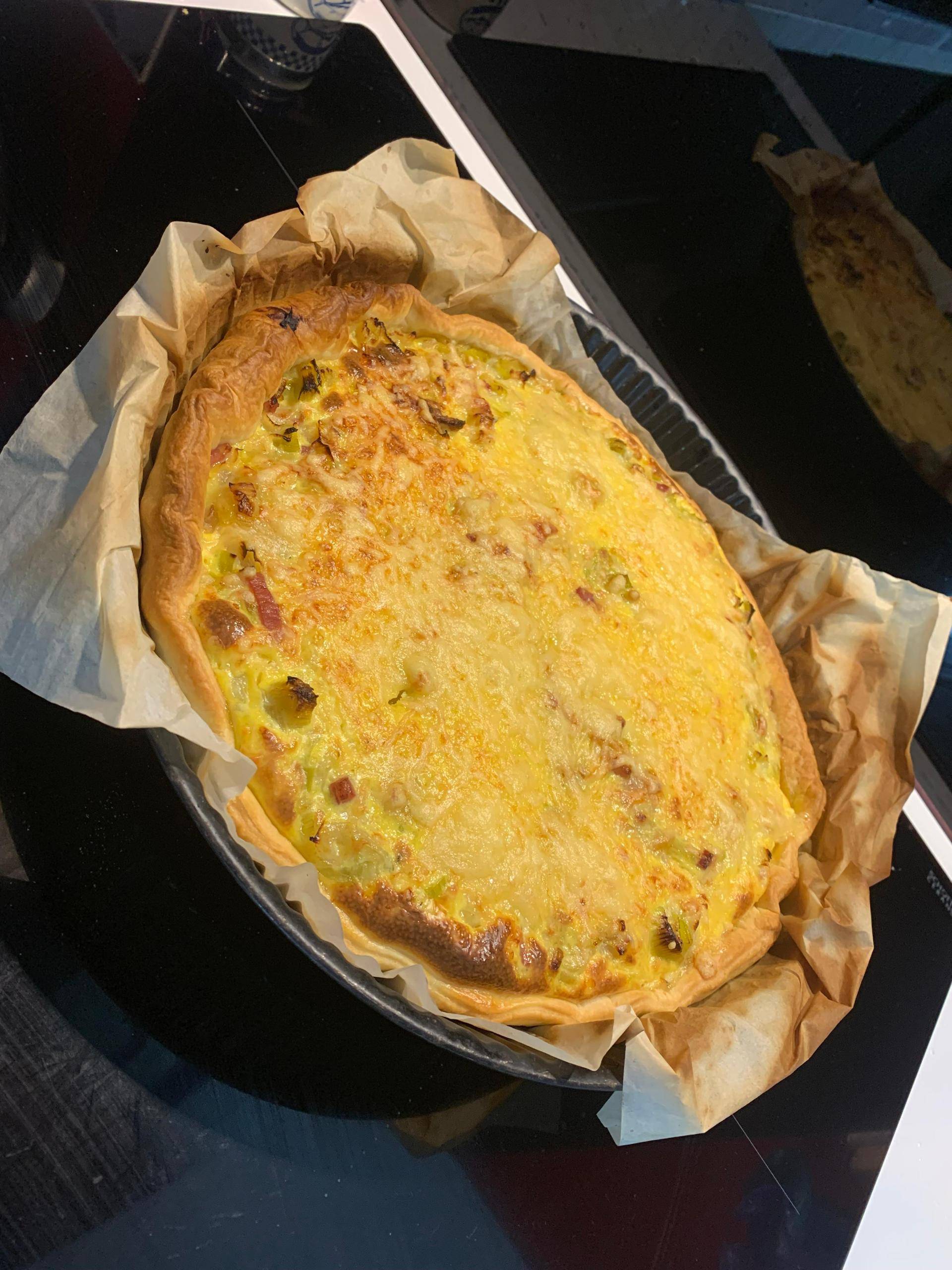 Tarte poireaux lardons - Recette Cookeo V3 | Moulinex