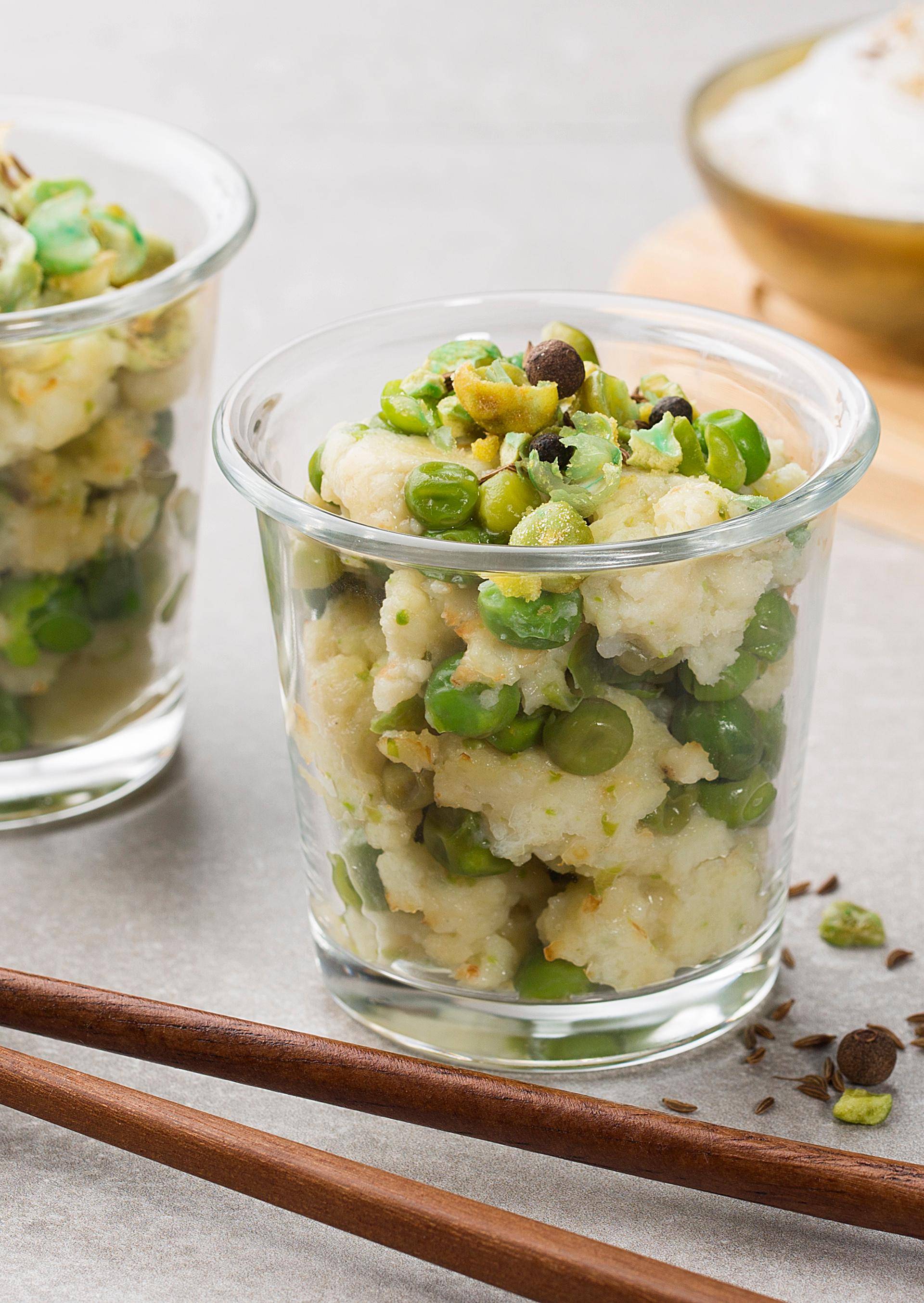 Verrines de poisson au wasabi - Recette Easy fry Silence XL / Essential XL | Moulinex