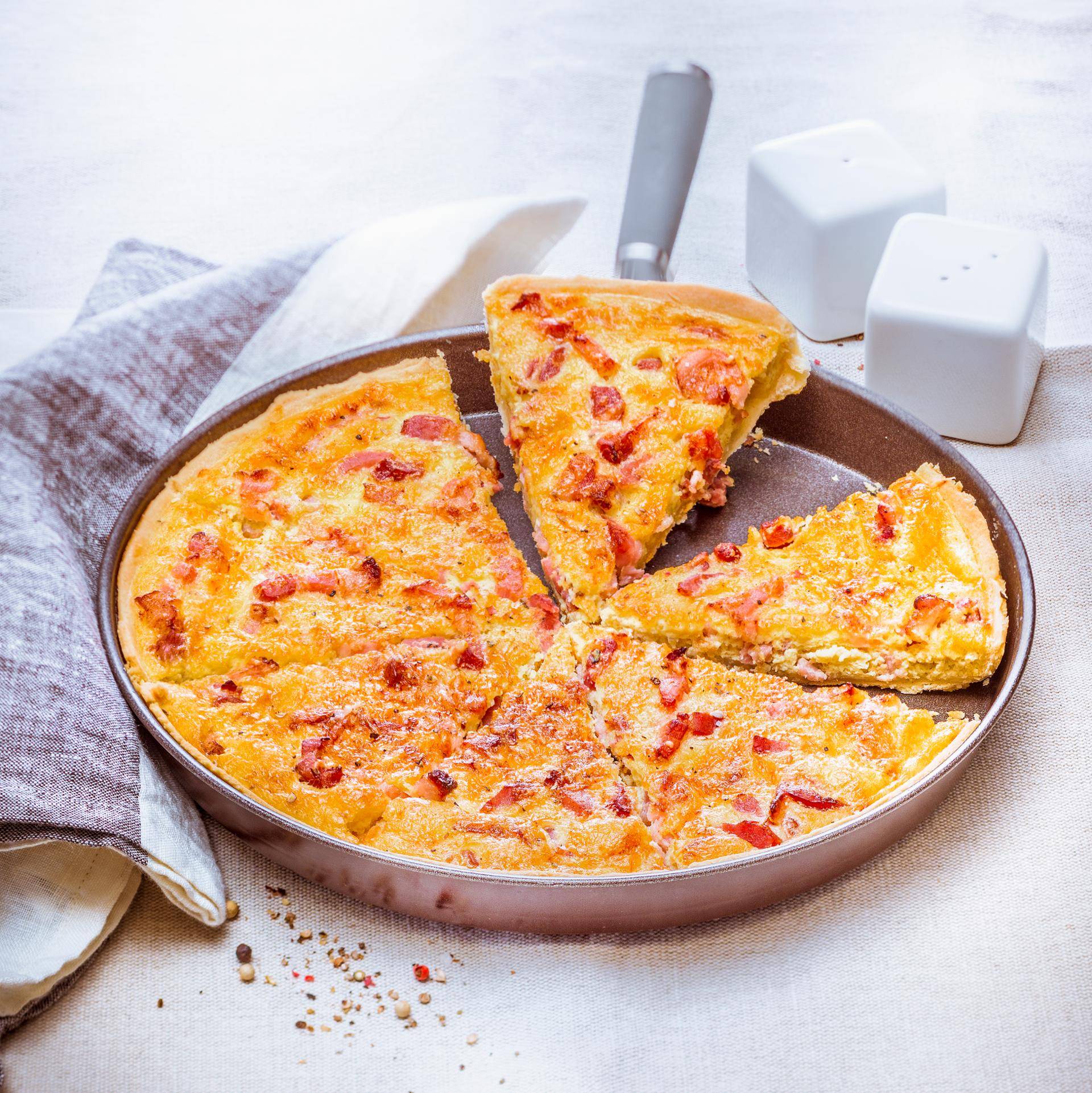 Quiche lorraine - Recette Easy Fry XL Surface | Moulinex