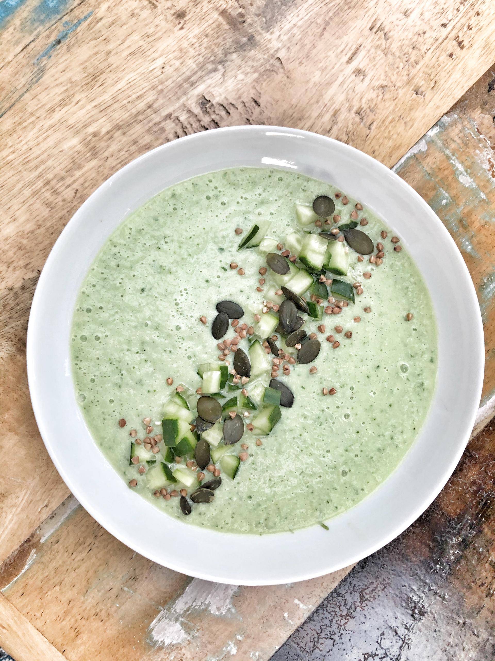 Soupe froide concombre fromage blanc - Recette Companion XL | Moulinex