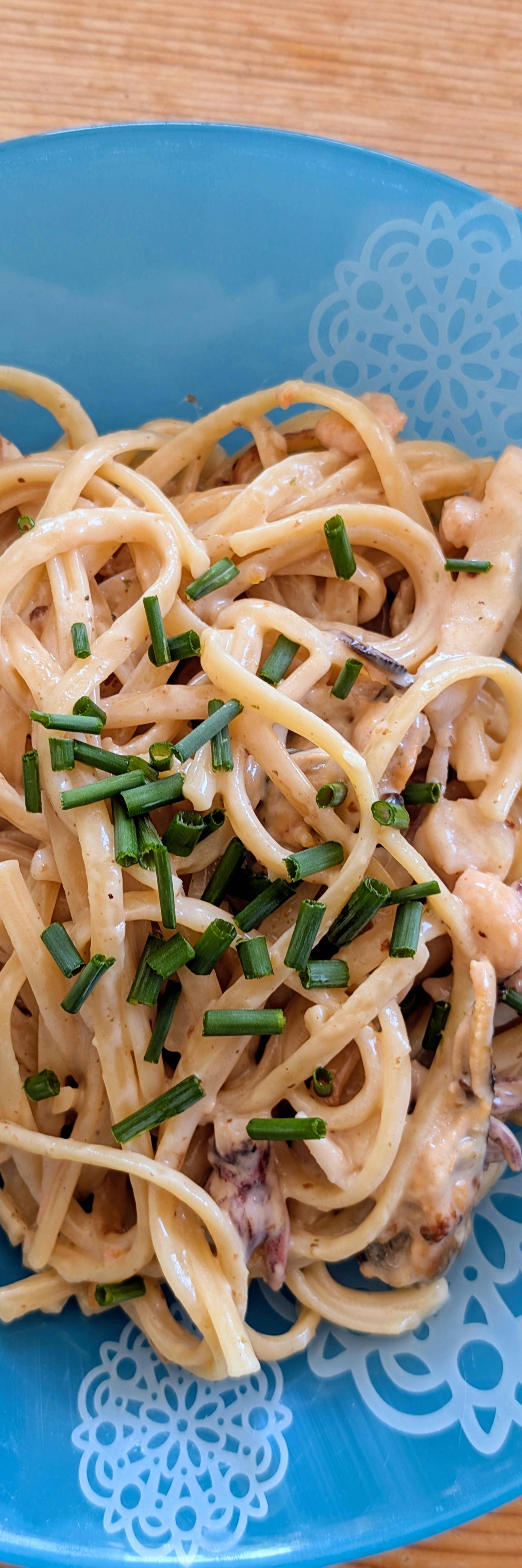 Linguines aux fruits de mer - Recette Cookeo V3 | Moulinex