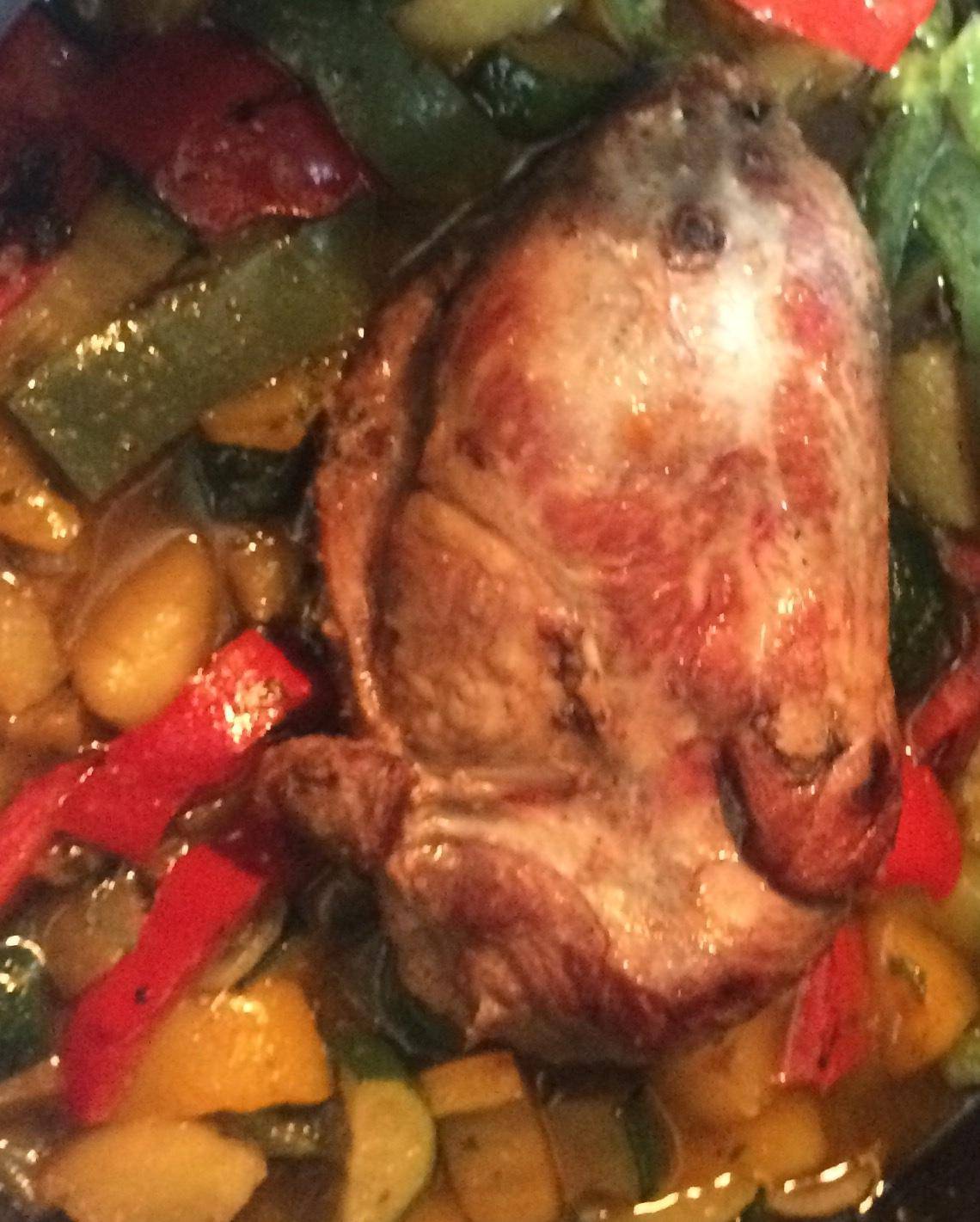 Magret de canard poivrons pommes de terre - Recette Cookeo | Moulinex
