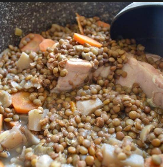 Petit salé aux lentilles - Recette Companion Connect XL | Moulinex