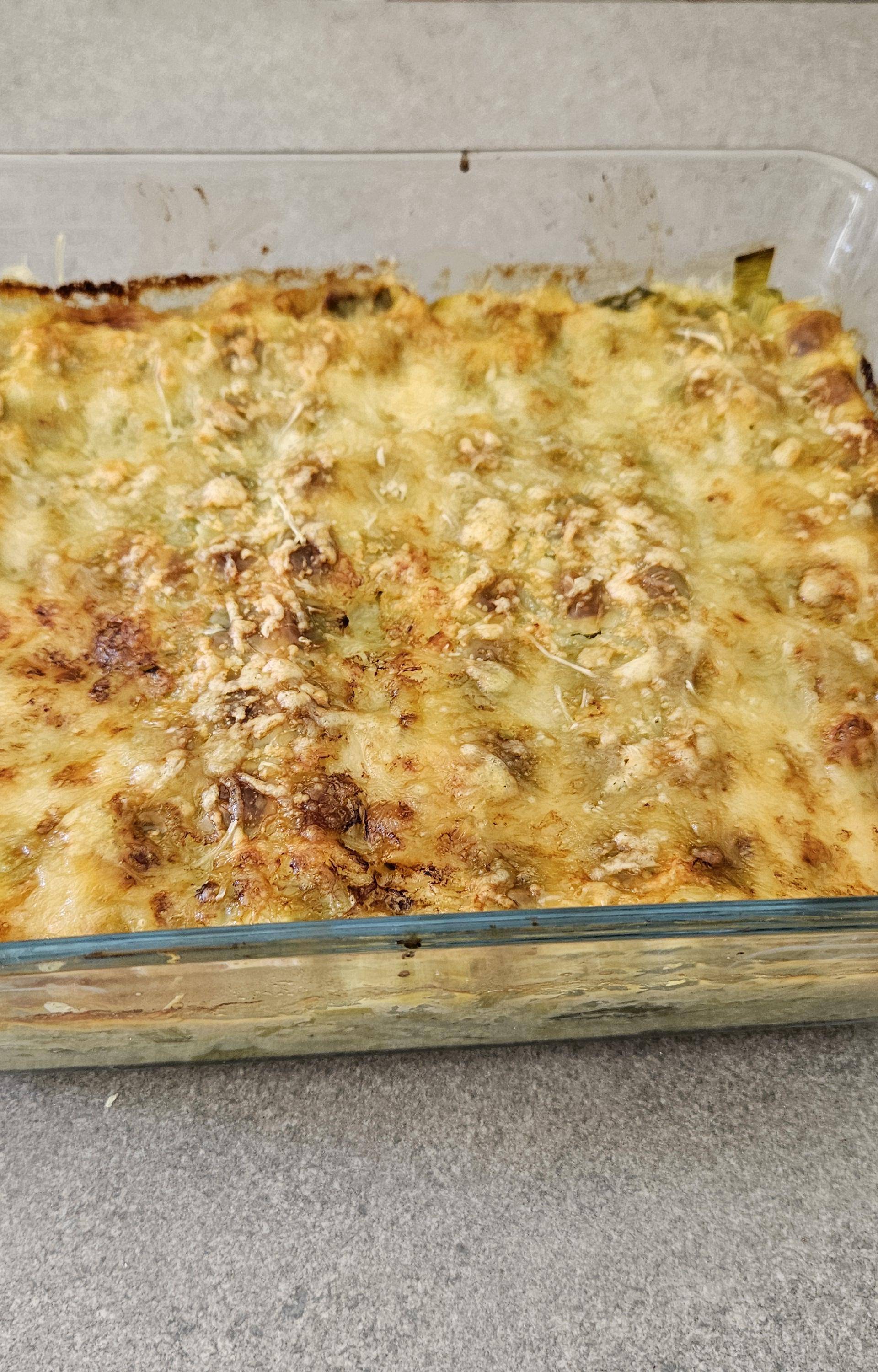 Gratin de ravioles a la fondue de poireaux - Recette Companion Connect XL | Moulinex