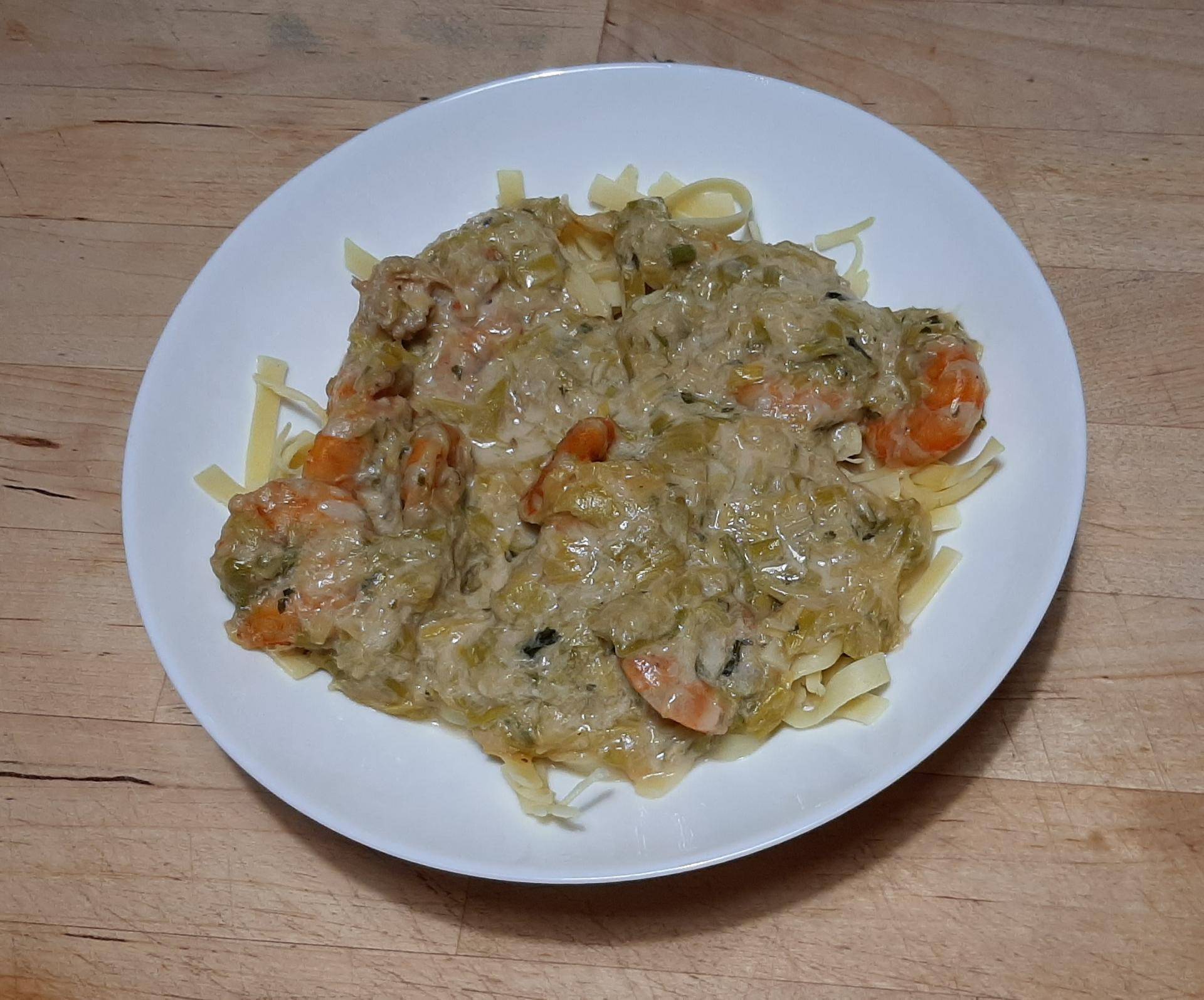 Fondue de poireau aux crevettes - Recette Cookeo | Moulinex
