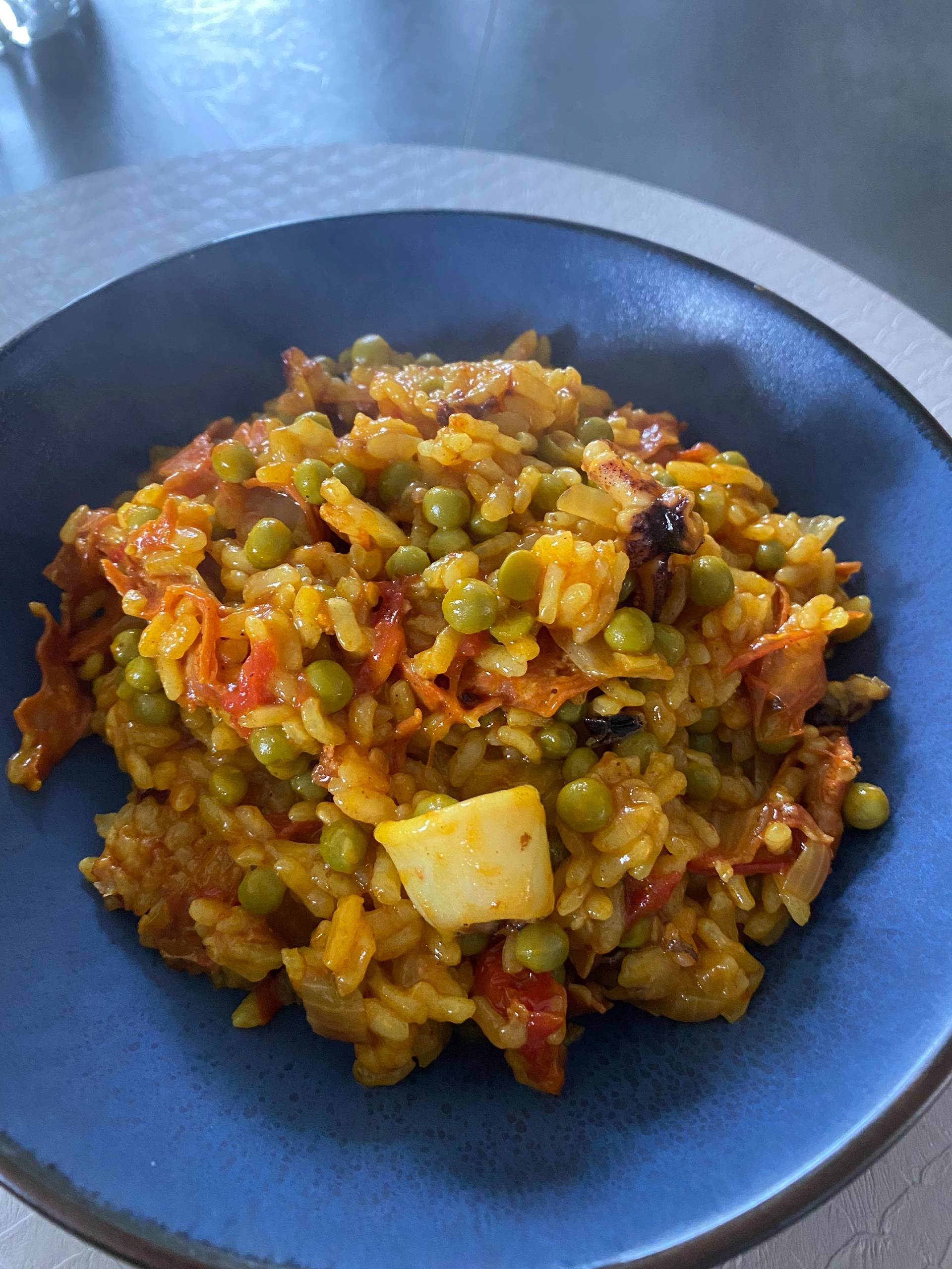Paella aux fruits de mer et chorizo - Recette Cookeo | Moulinex