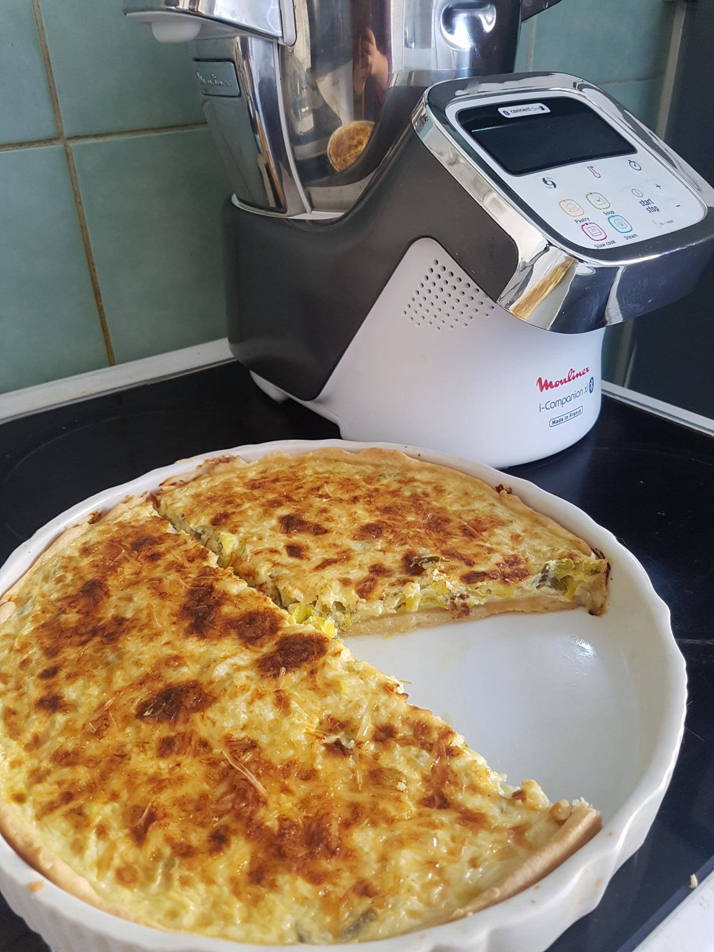 Tarte au poireaux - Recette Companion Connect XL | Moulinex
