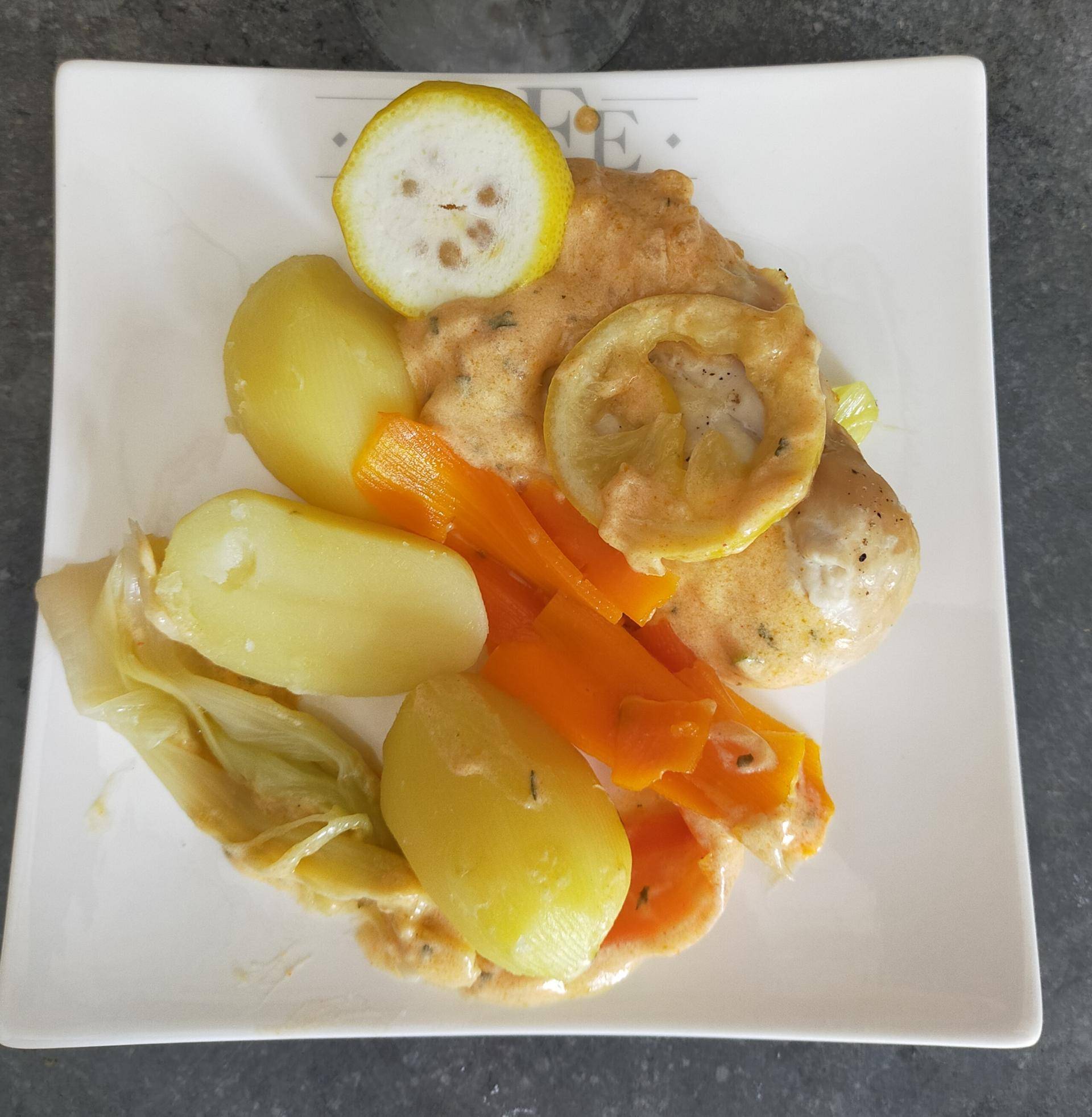 Filet de volaille sauce citron et légumes vapeur - Recette Companion Connect XL | Moulinex
