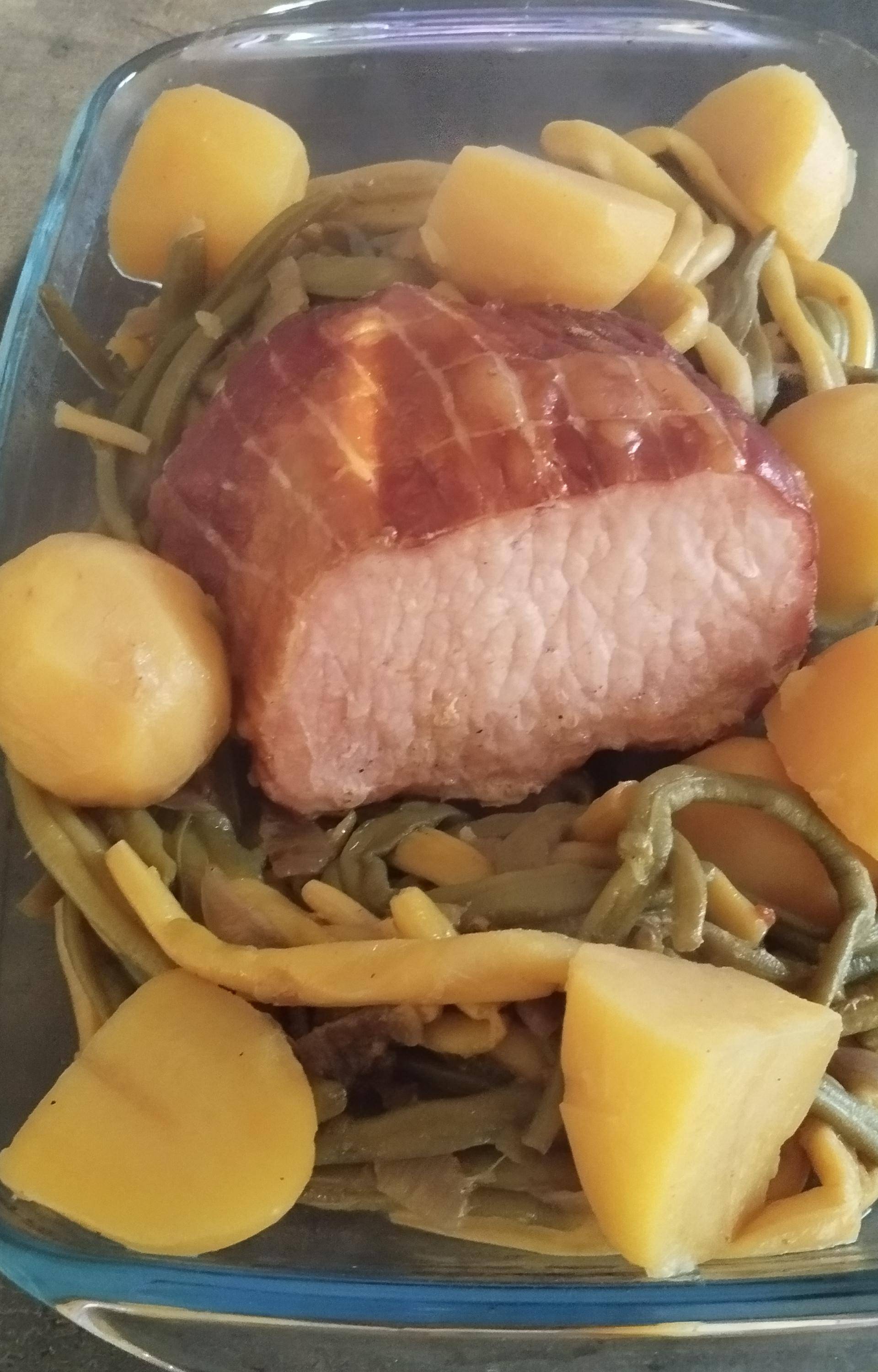 Rôti de porc saumuré fumé et pommes de terre - Recette Cookeo | Moulinex