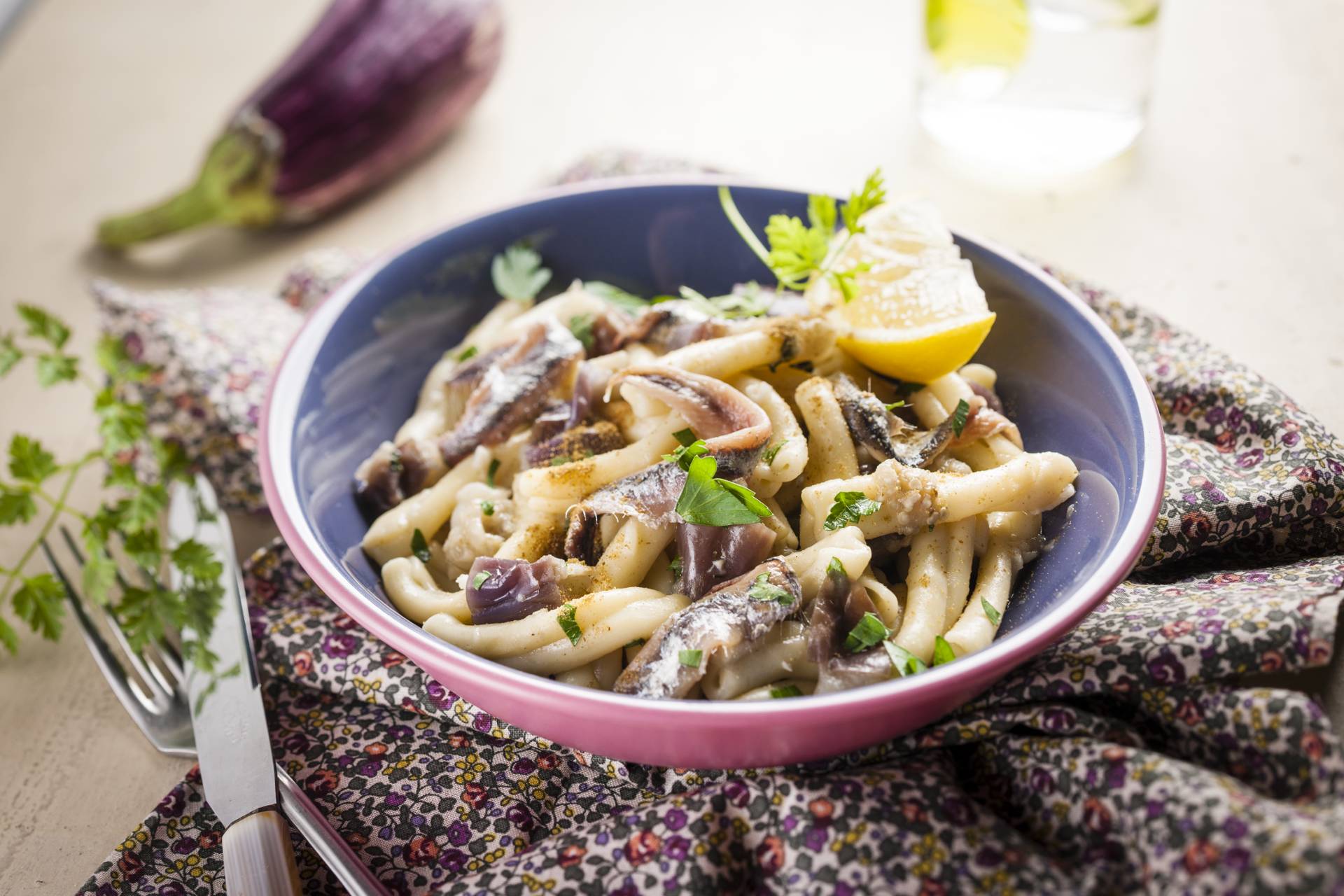 Casarecce aubergine & anchois - Recette Cookeo | Moulinex