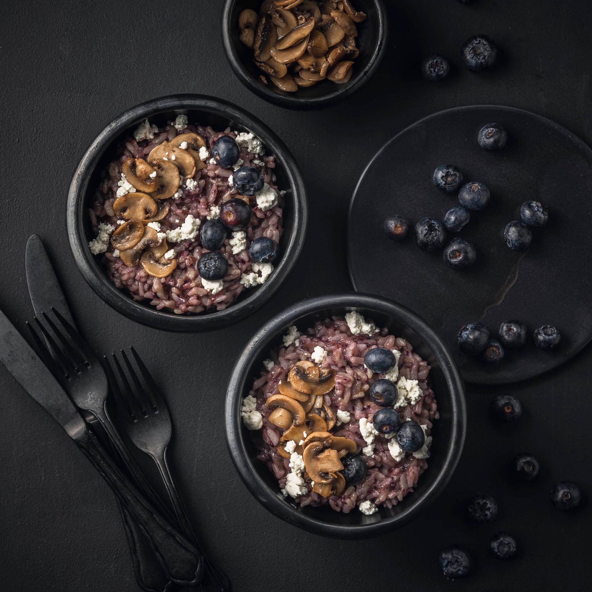Risotto blauwbessen geitenkaas - Recette Cookeo | Moulinex