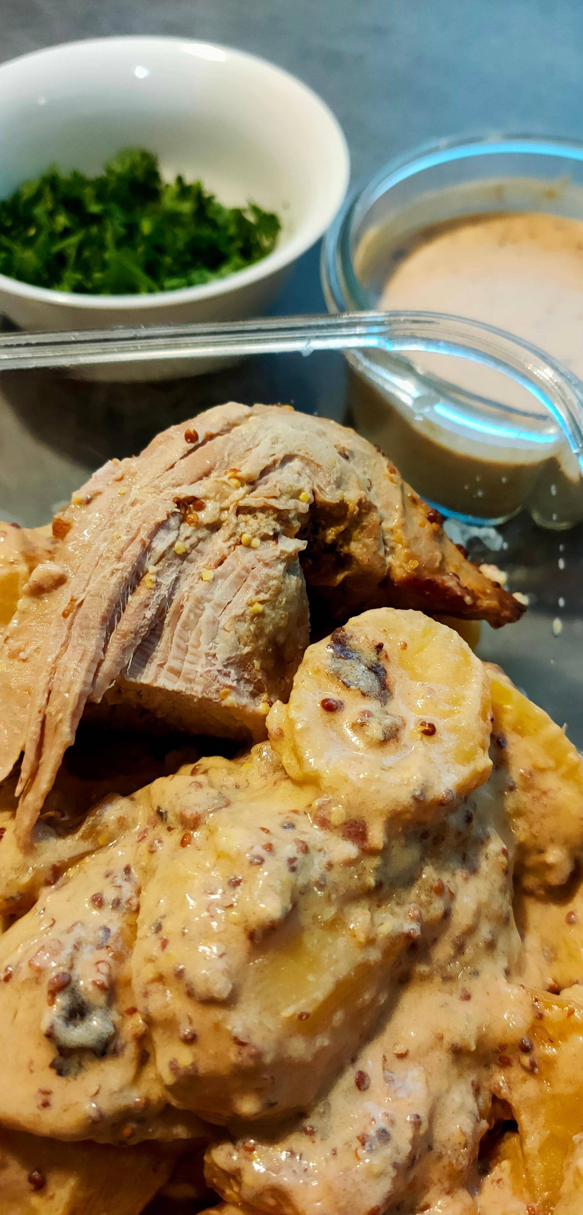 Pomme de terre à la crème de moutarde à l'ancienne - Recette Cookeo | Moulinex