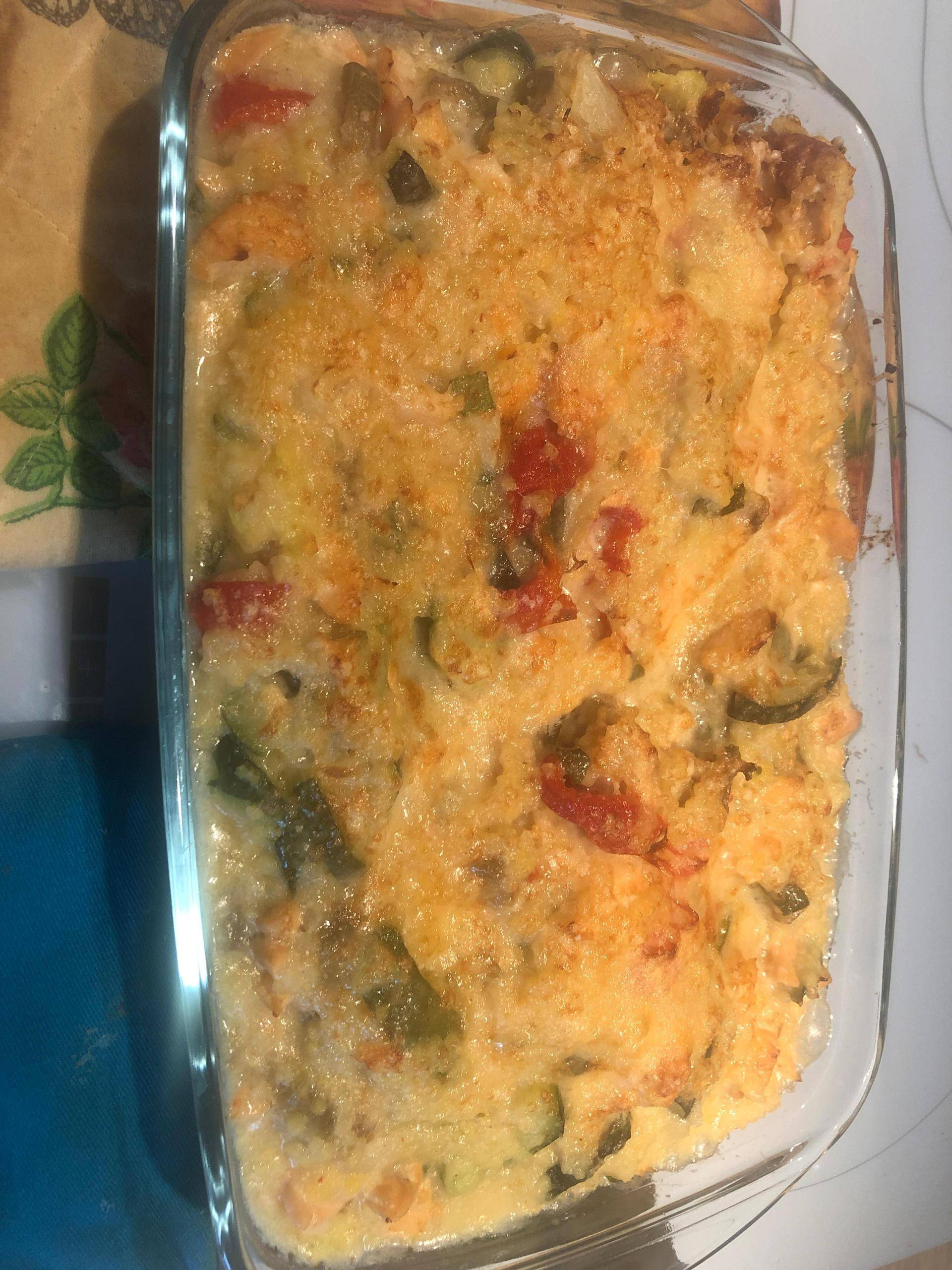 Gratin de perle de blé - courgette - saumon - Recette Cookeo V3 | Moulinex