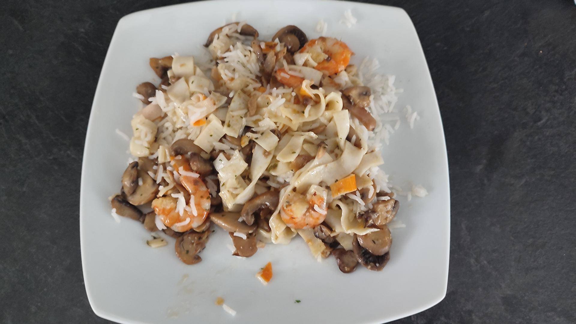 Crevettes surimi champignons - Recette Cookeo | Moulinex